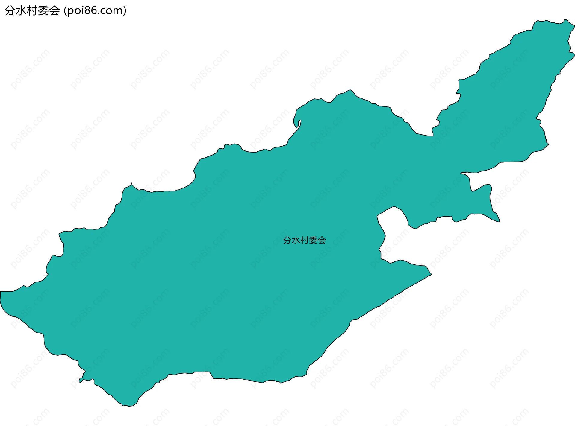 分水村委会边界地图