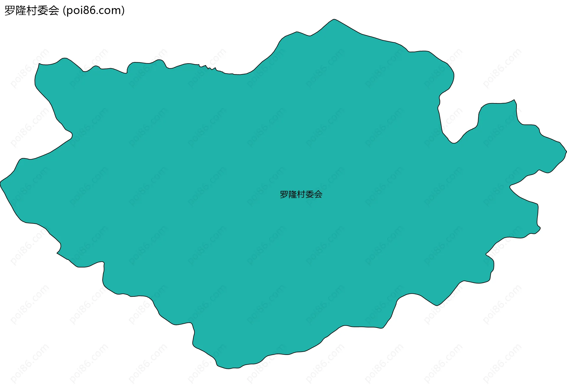 罗隆村委会边界地图