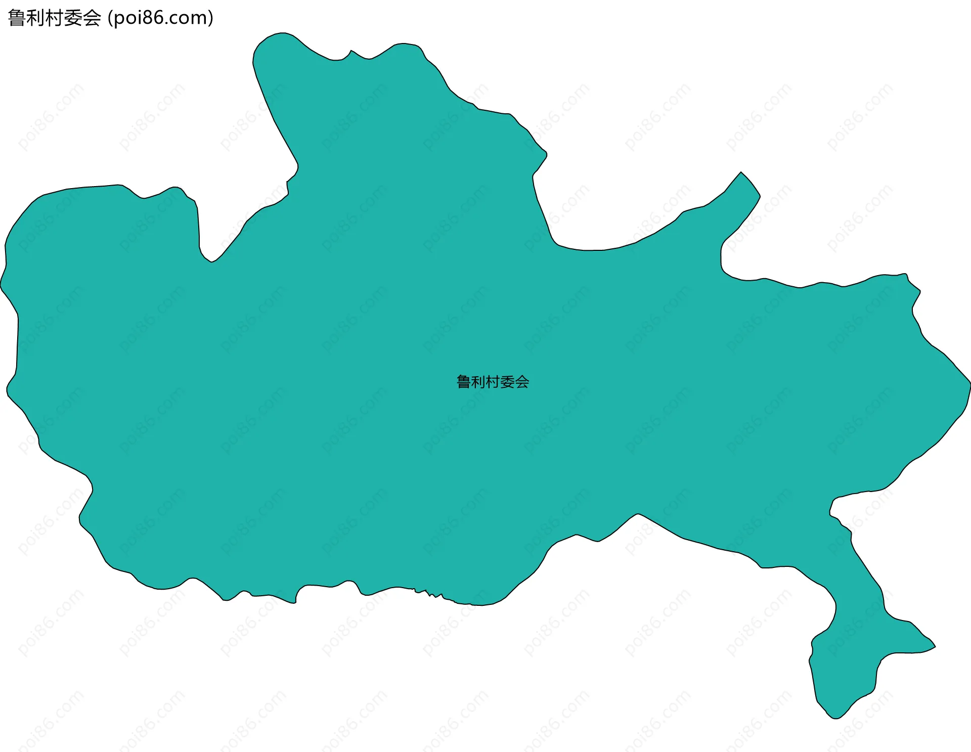鲁利村委会边界地图