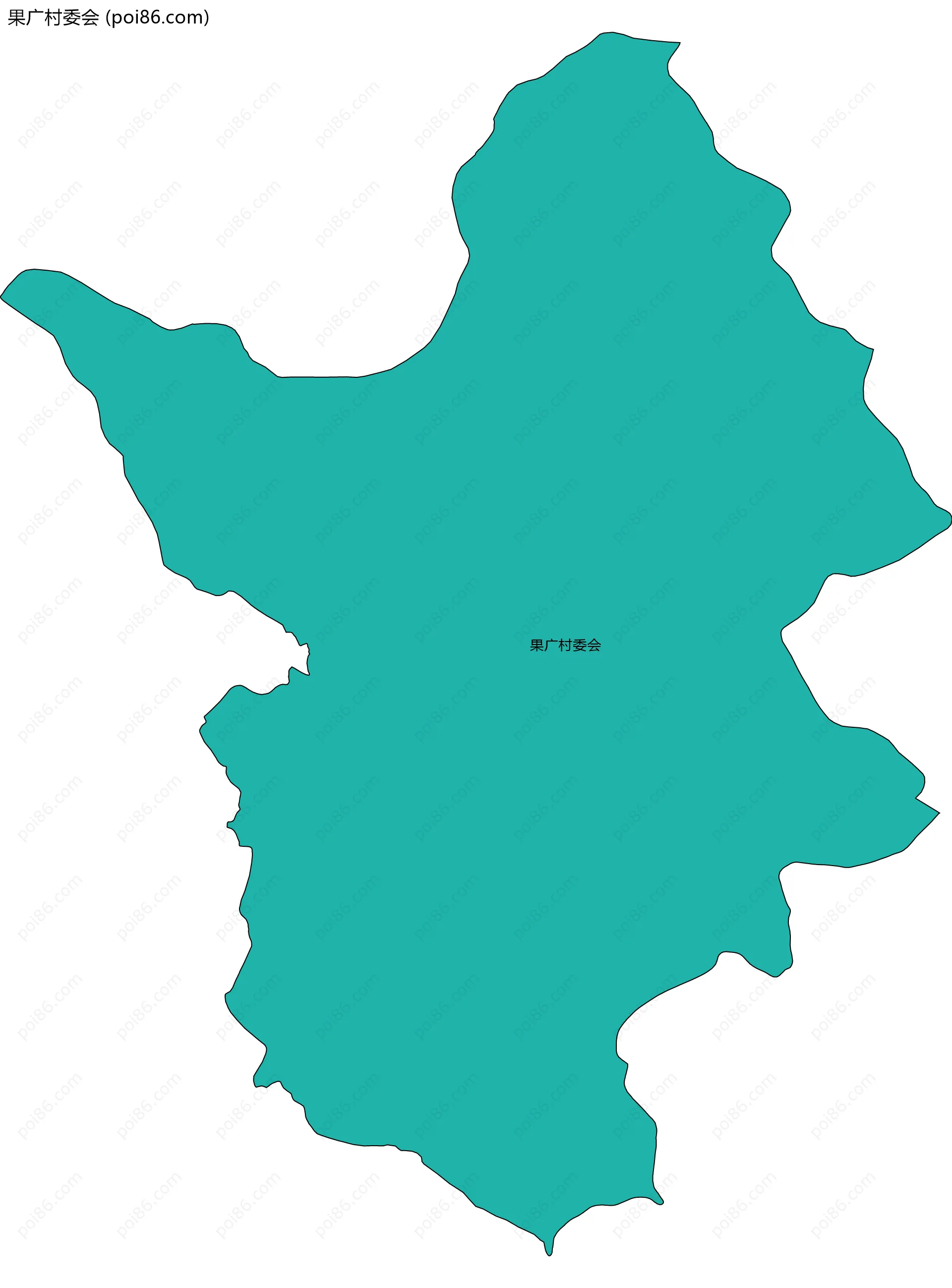 果广村委会边界地图