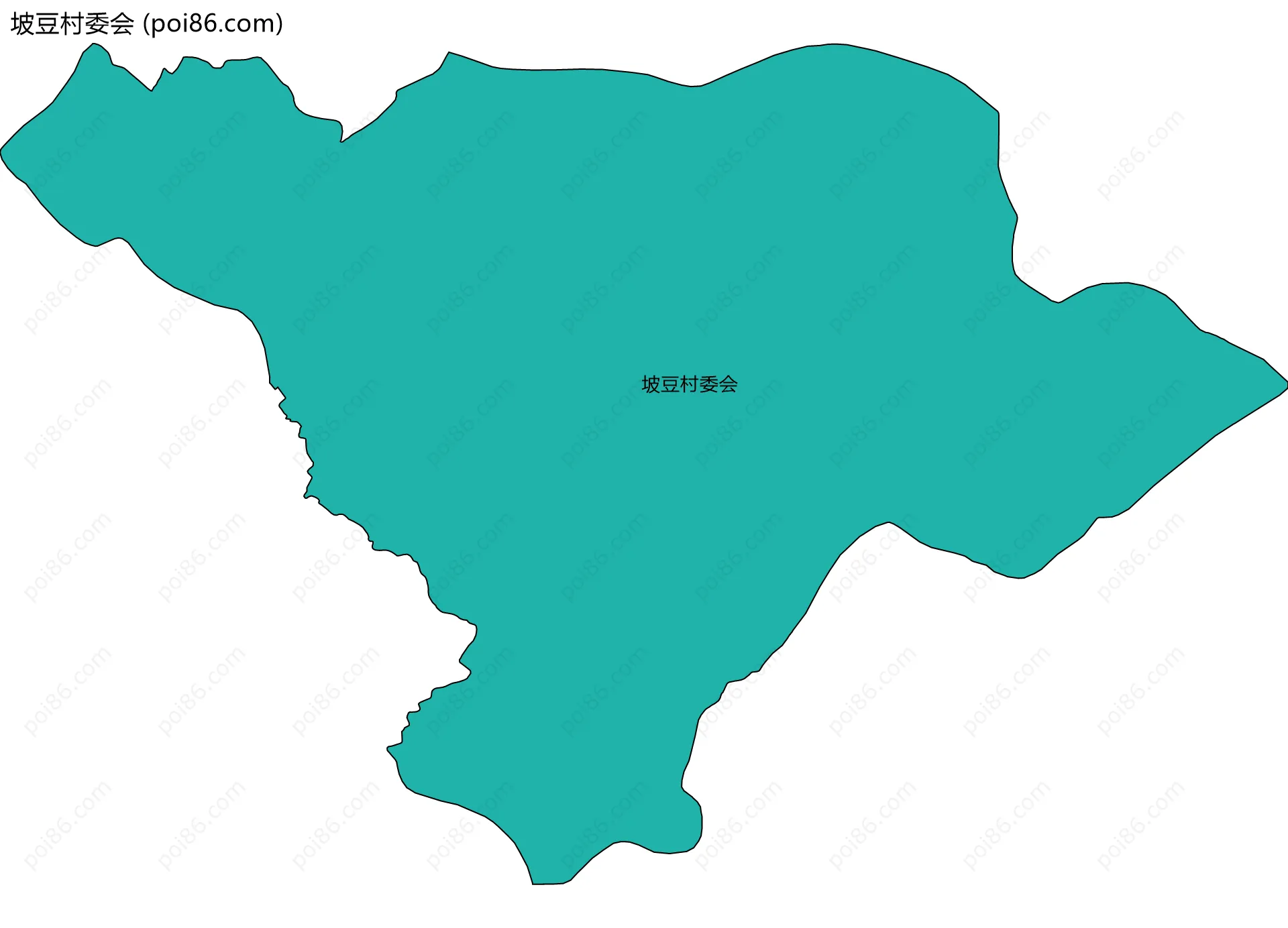 坡豆村委会边界地图