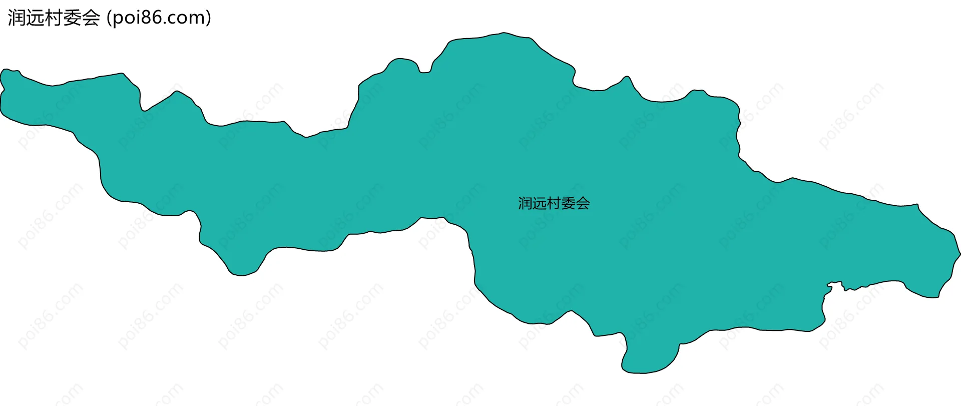 润远村委会边界地图