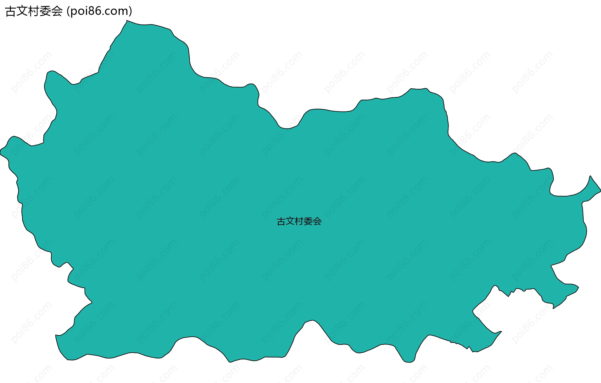 古文村委会边界地图