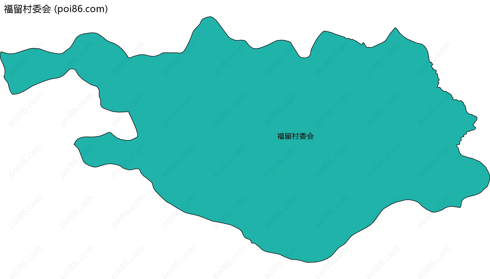 福留村委会边界地图