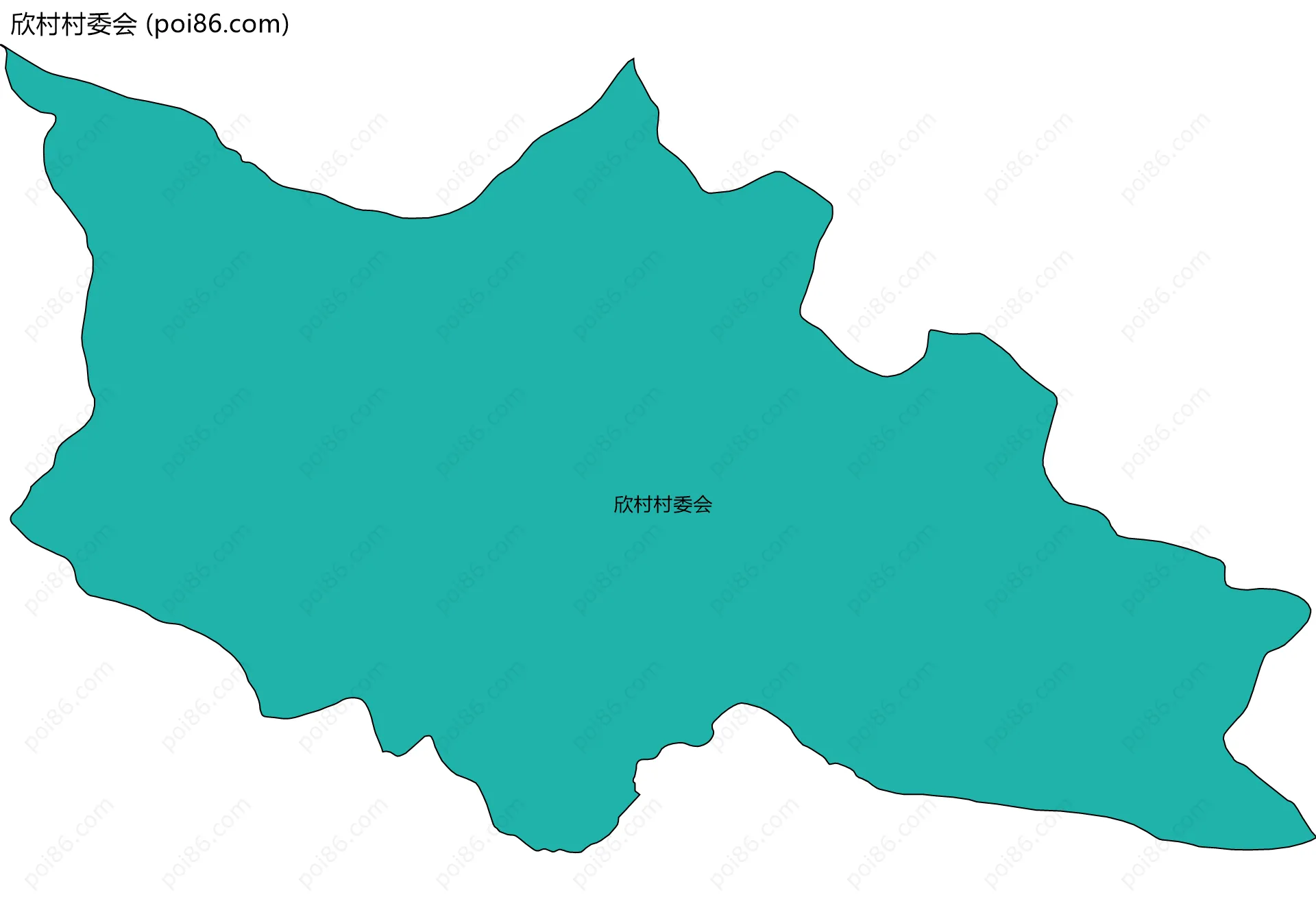 欣村村委会边界地图