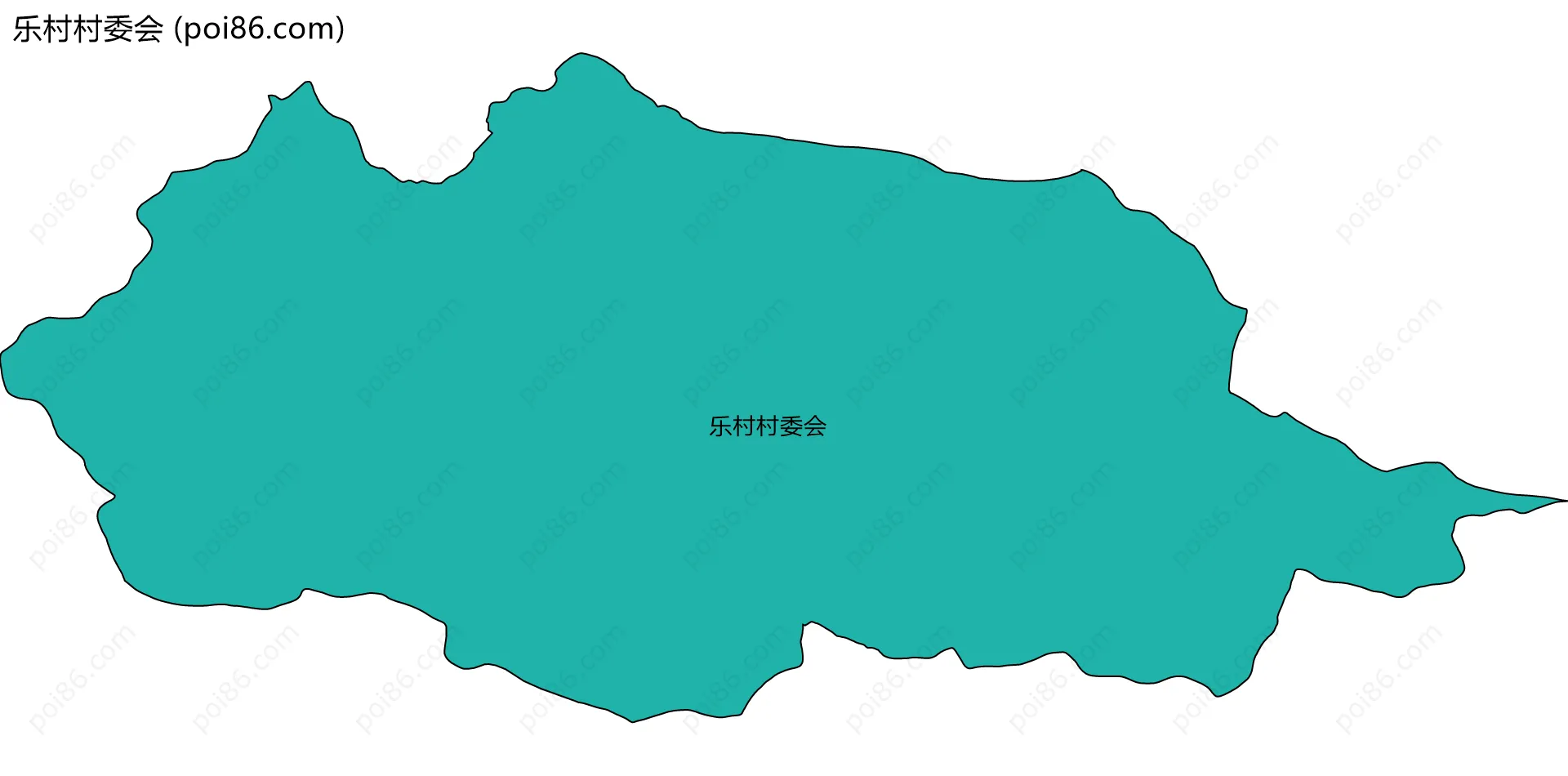 乐村村委会边界地图