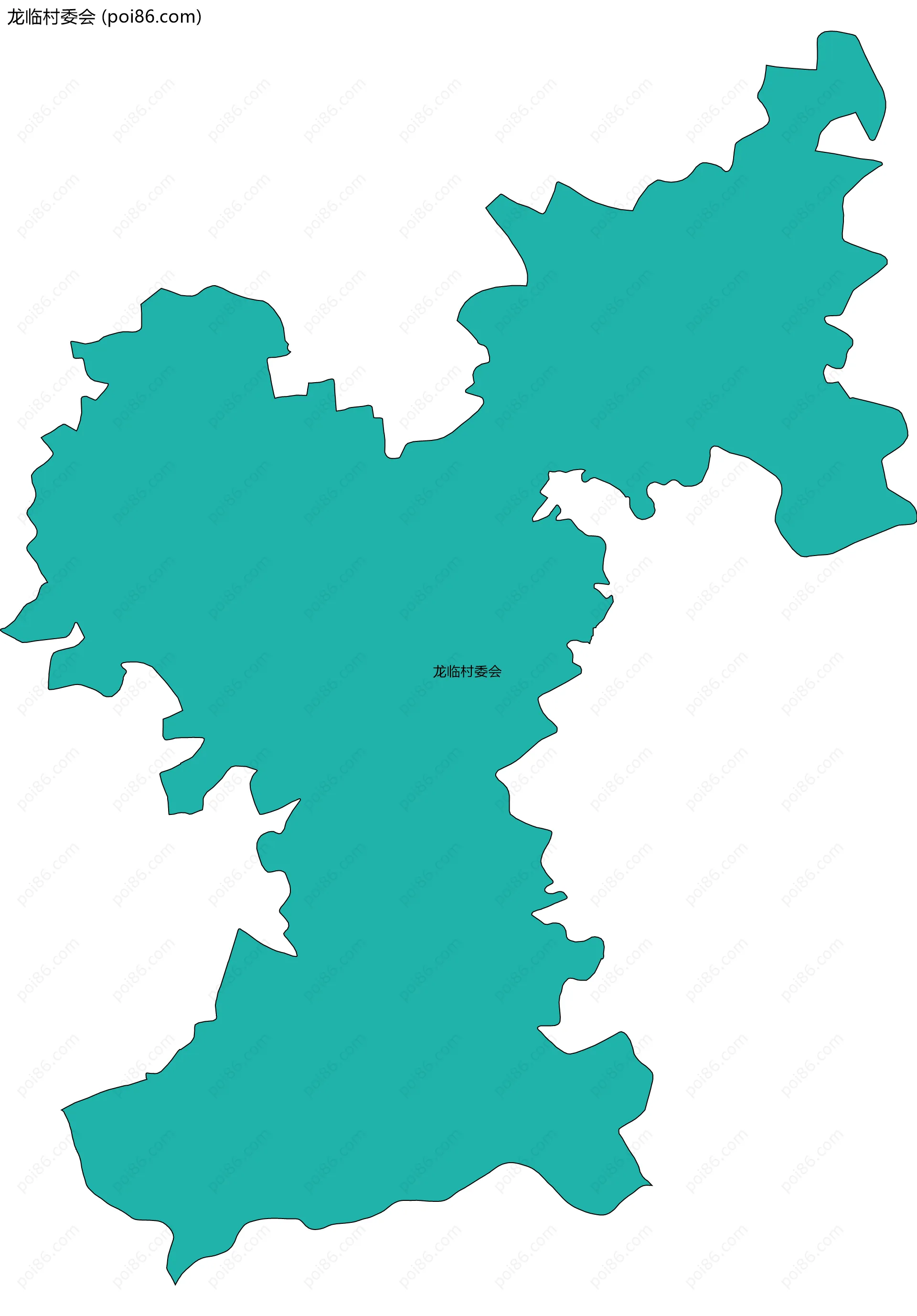 龙临村委会边界地图
