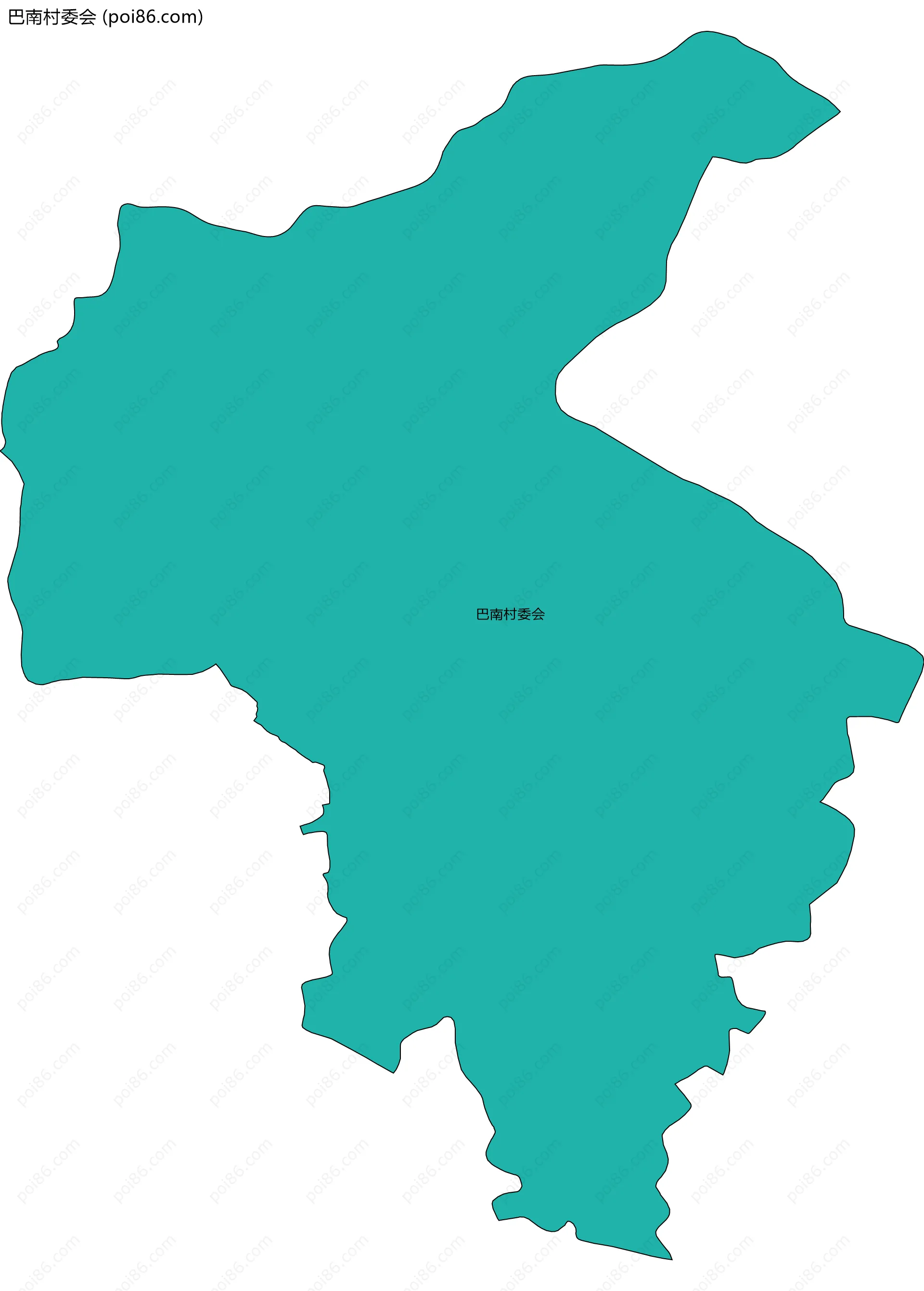 巴南村委会边界地图