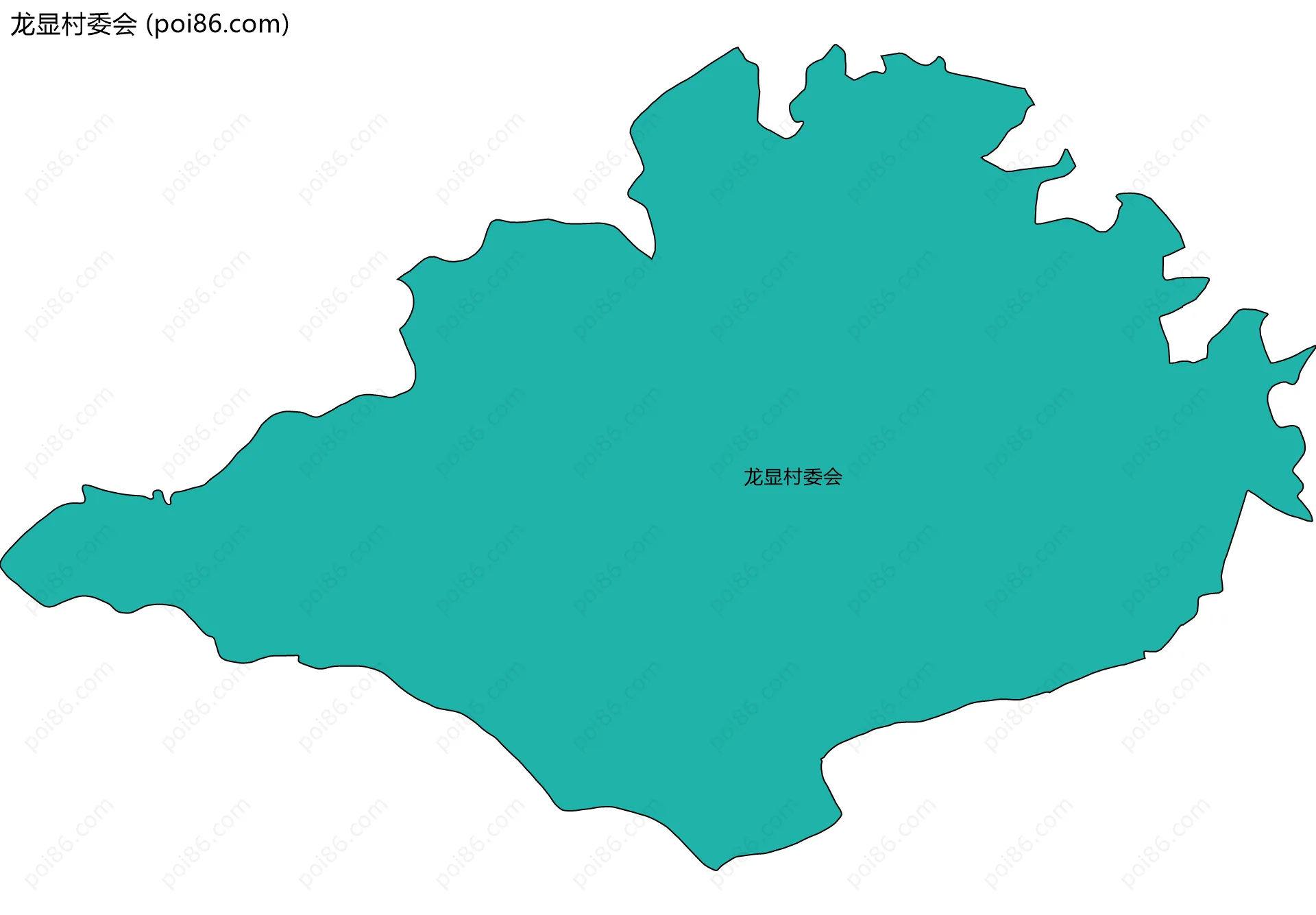 龙显村委会边界地图