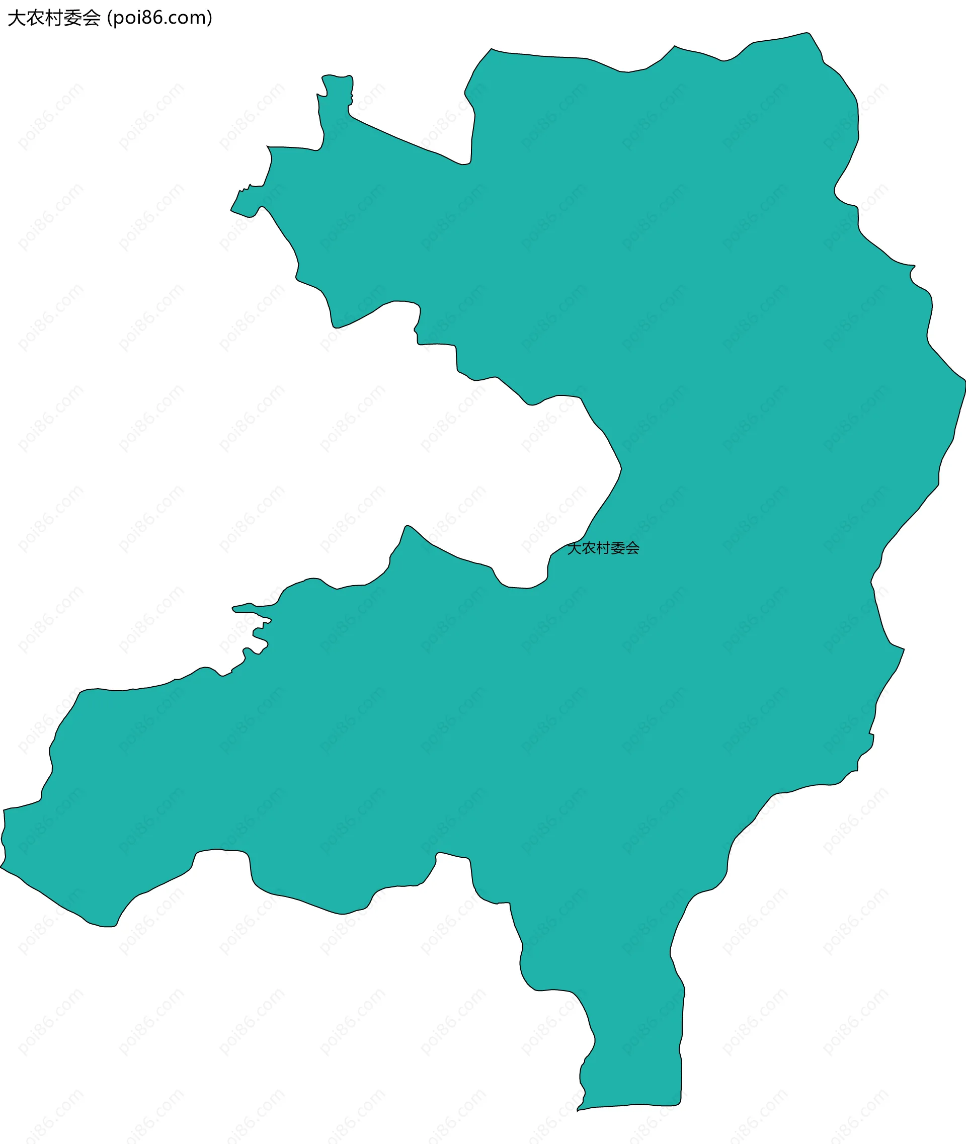 大农村委会边界地图