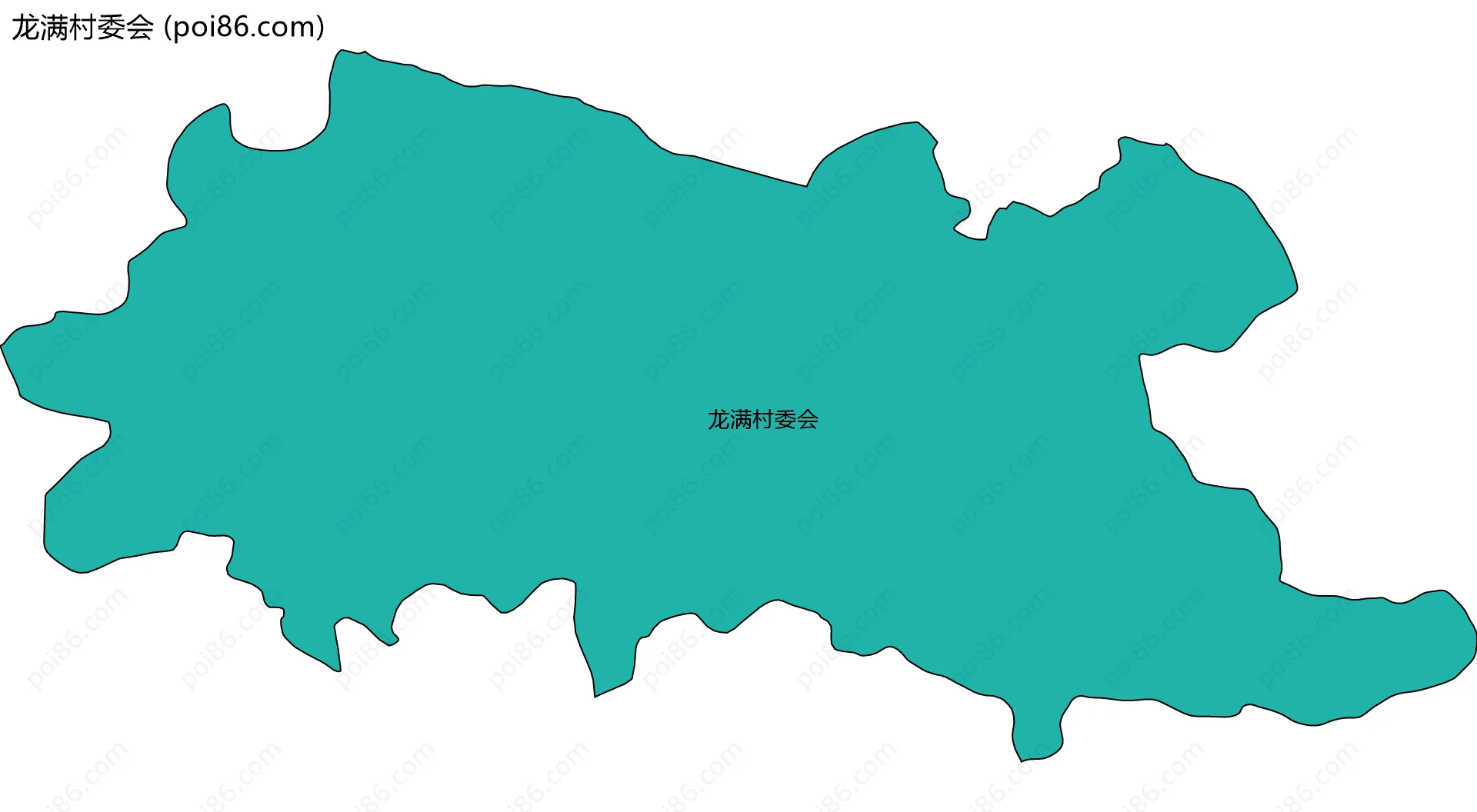 龙满村委会边界地图