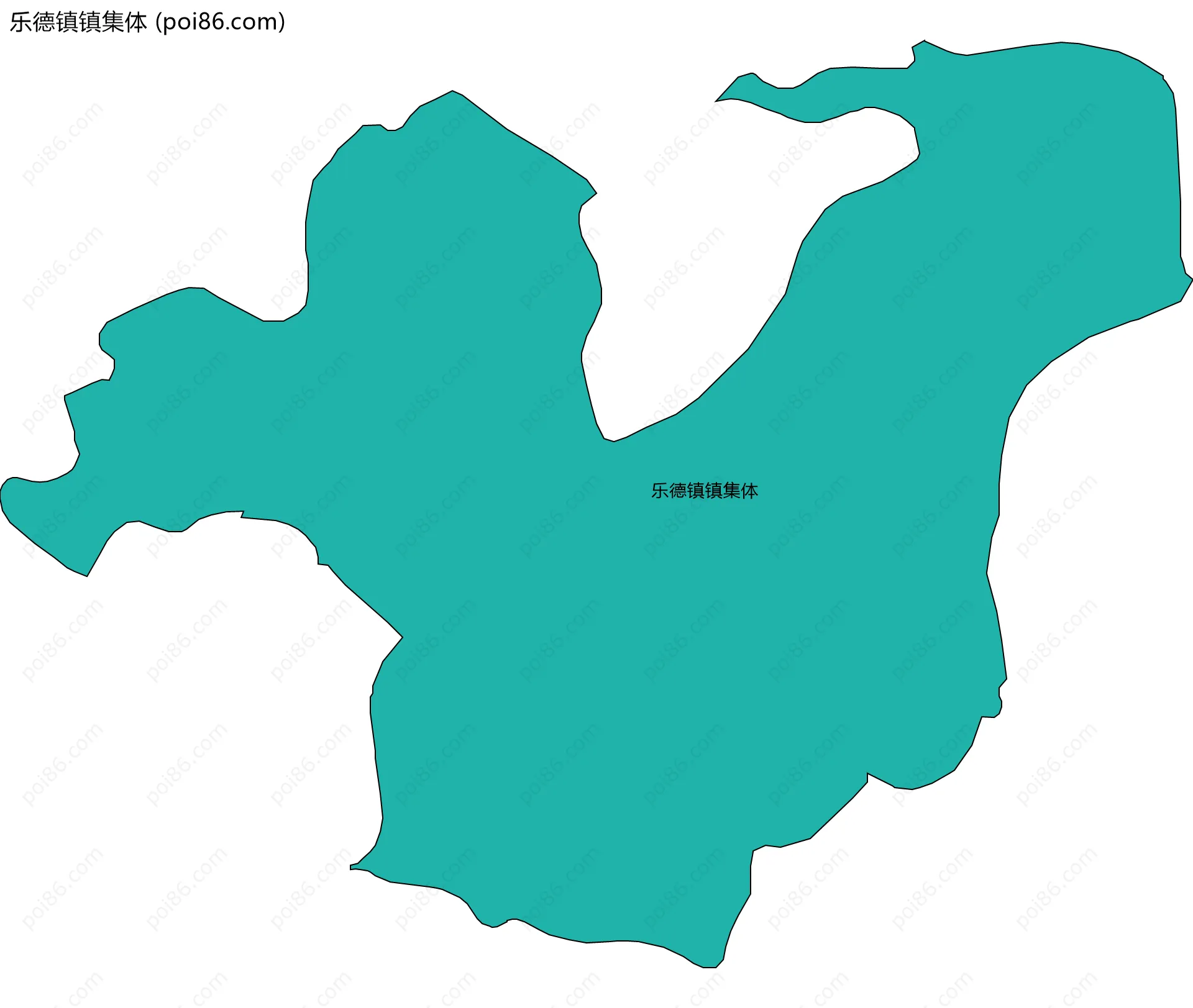 乐德镇镇集体边界地图