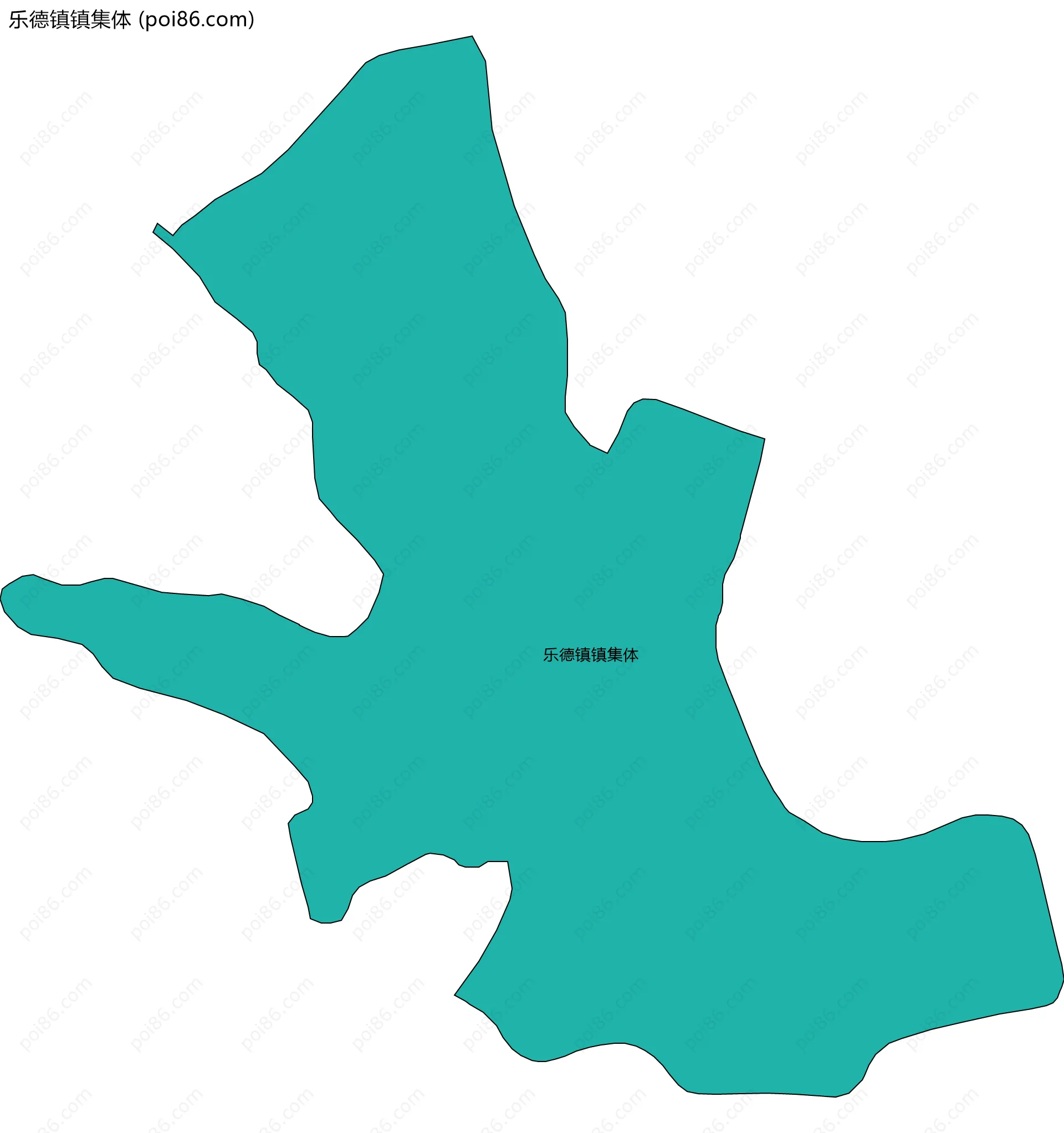 乐德镇镇集体边界地图