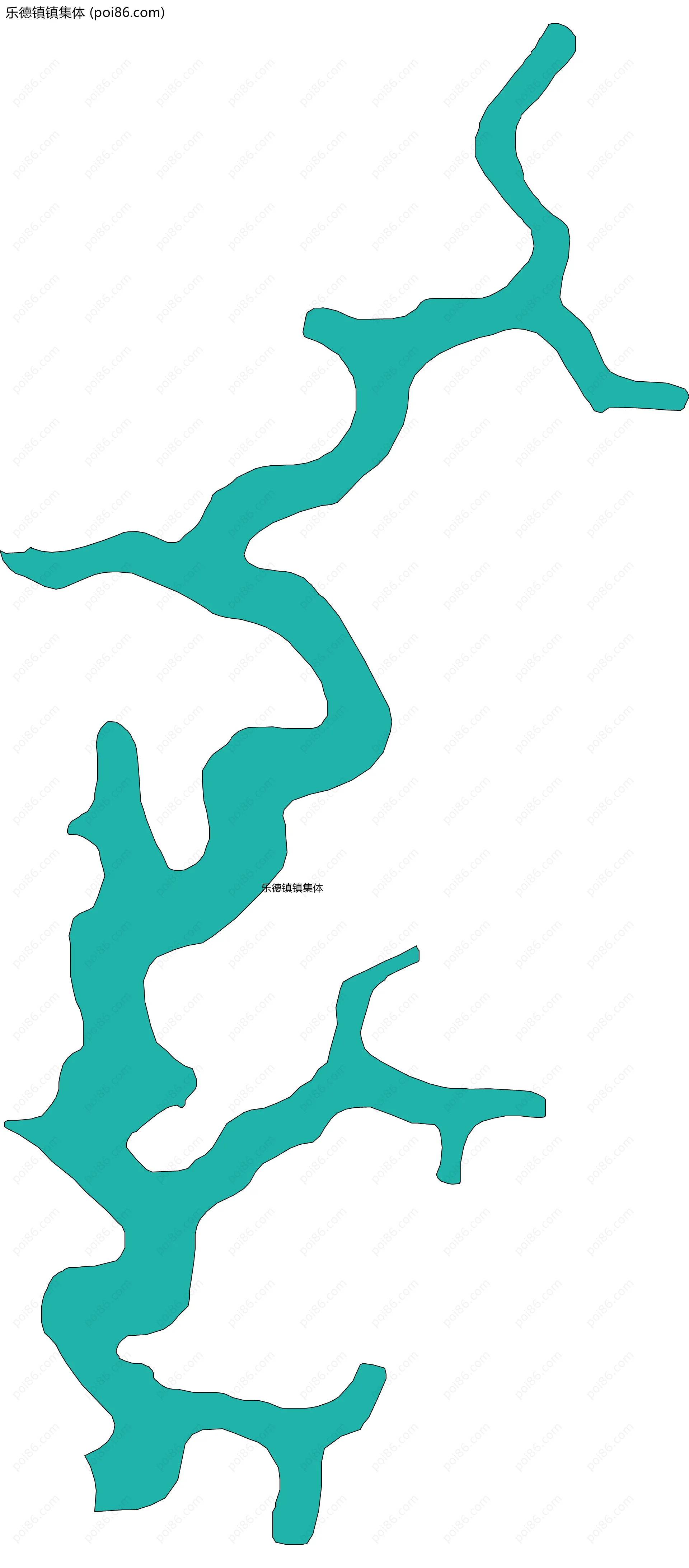 乐德镇镇集体边界地图