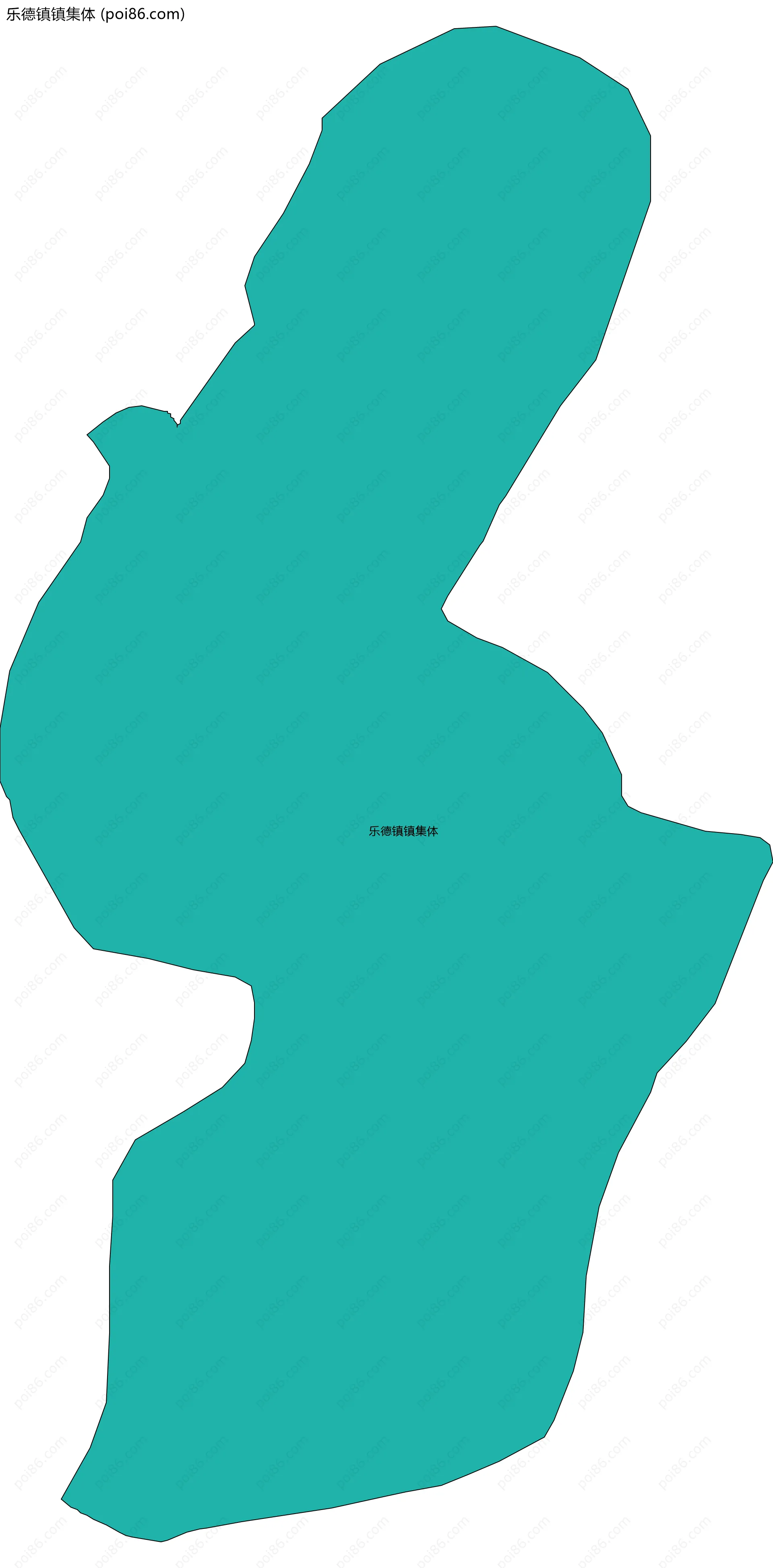 乐德镇镇集体边界地图