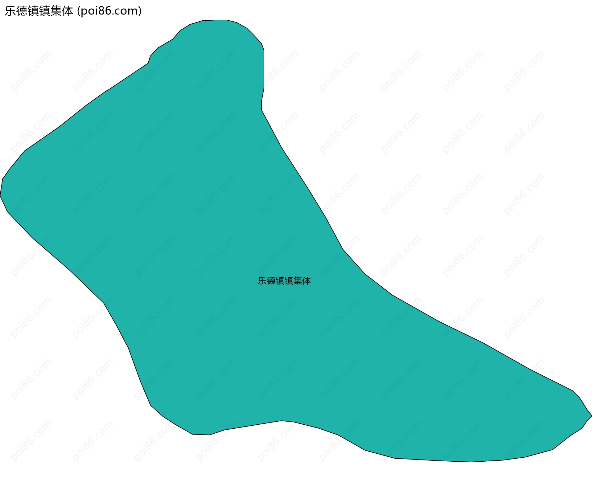 乐德镇镇集体边界地图