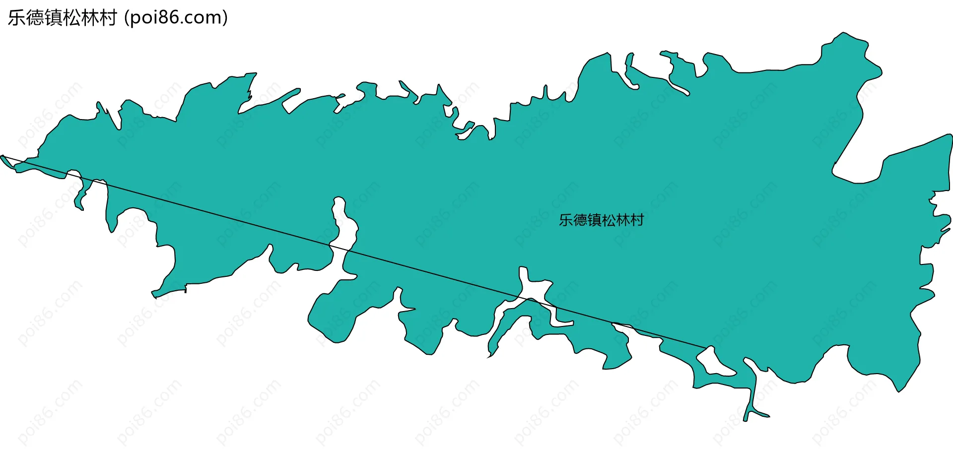 乐德镇松林村边界地图