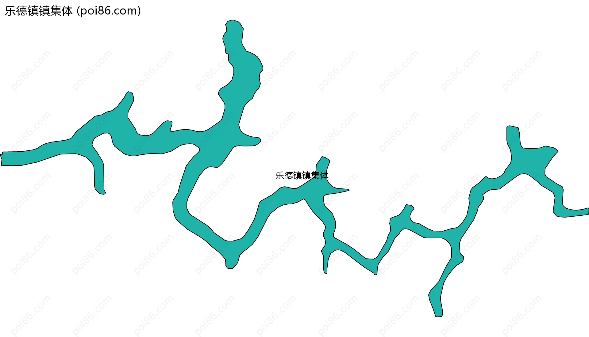乐德镇镇集体边界地图