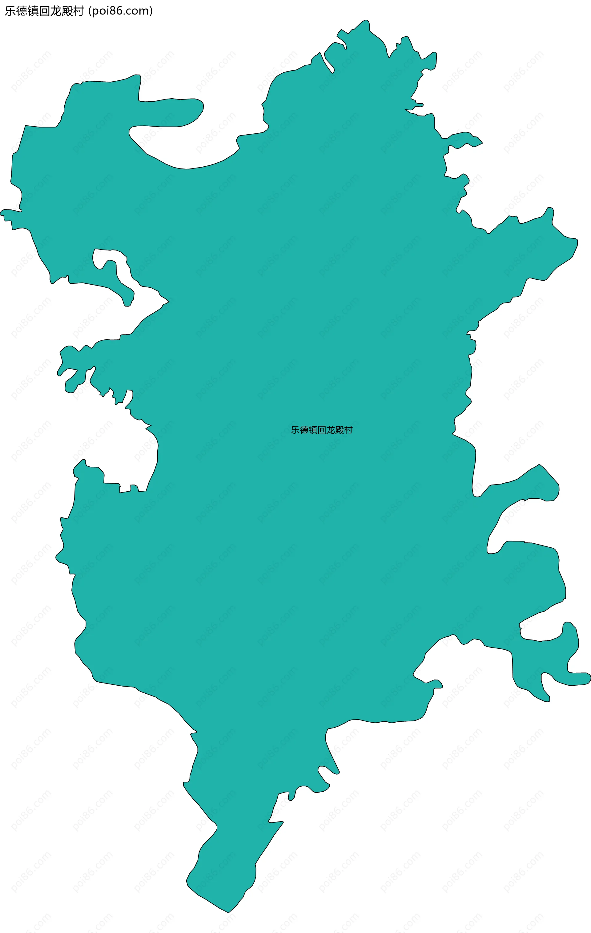 乐德镇回龙殿村边界地图