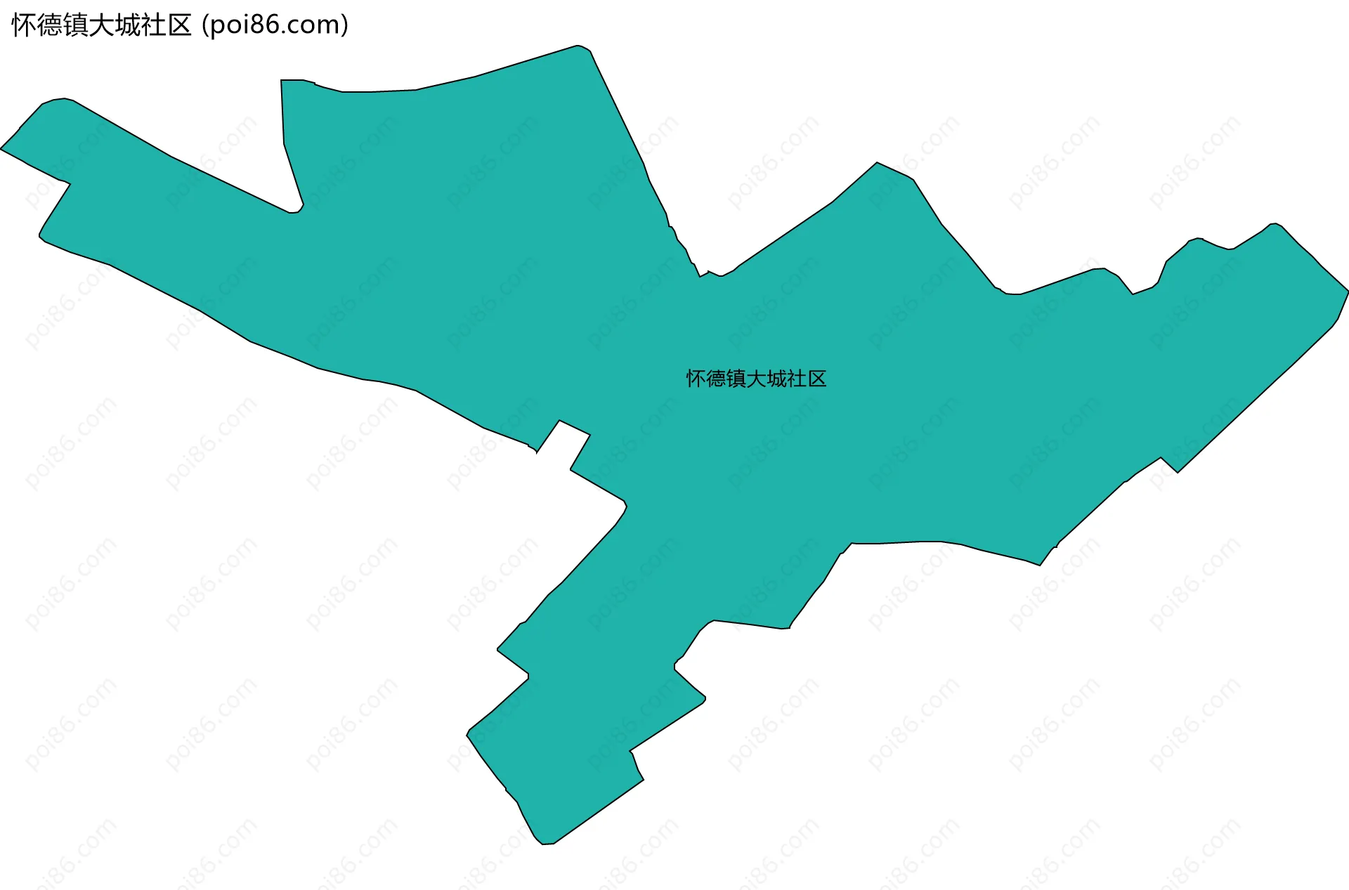 怀德镇大城社区边界地图