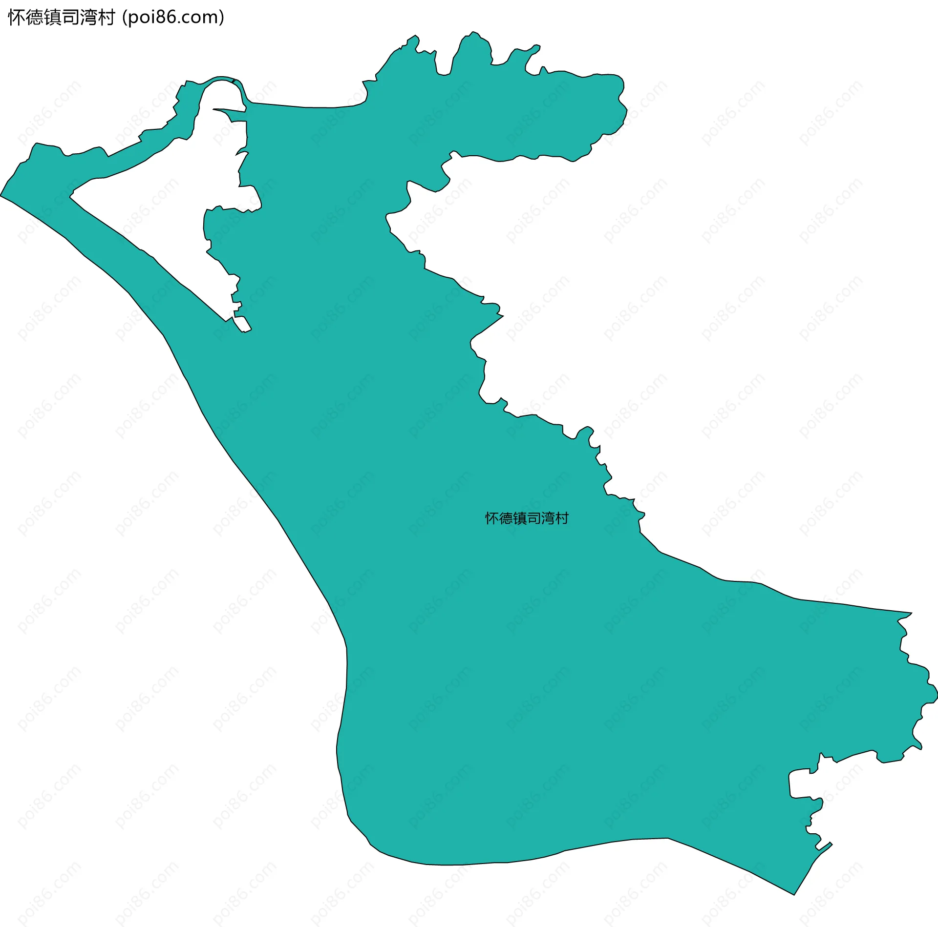 怀德镇司湾村边界地图