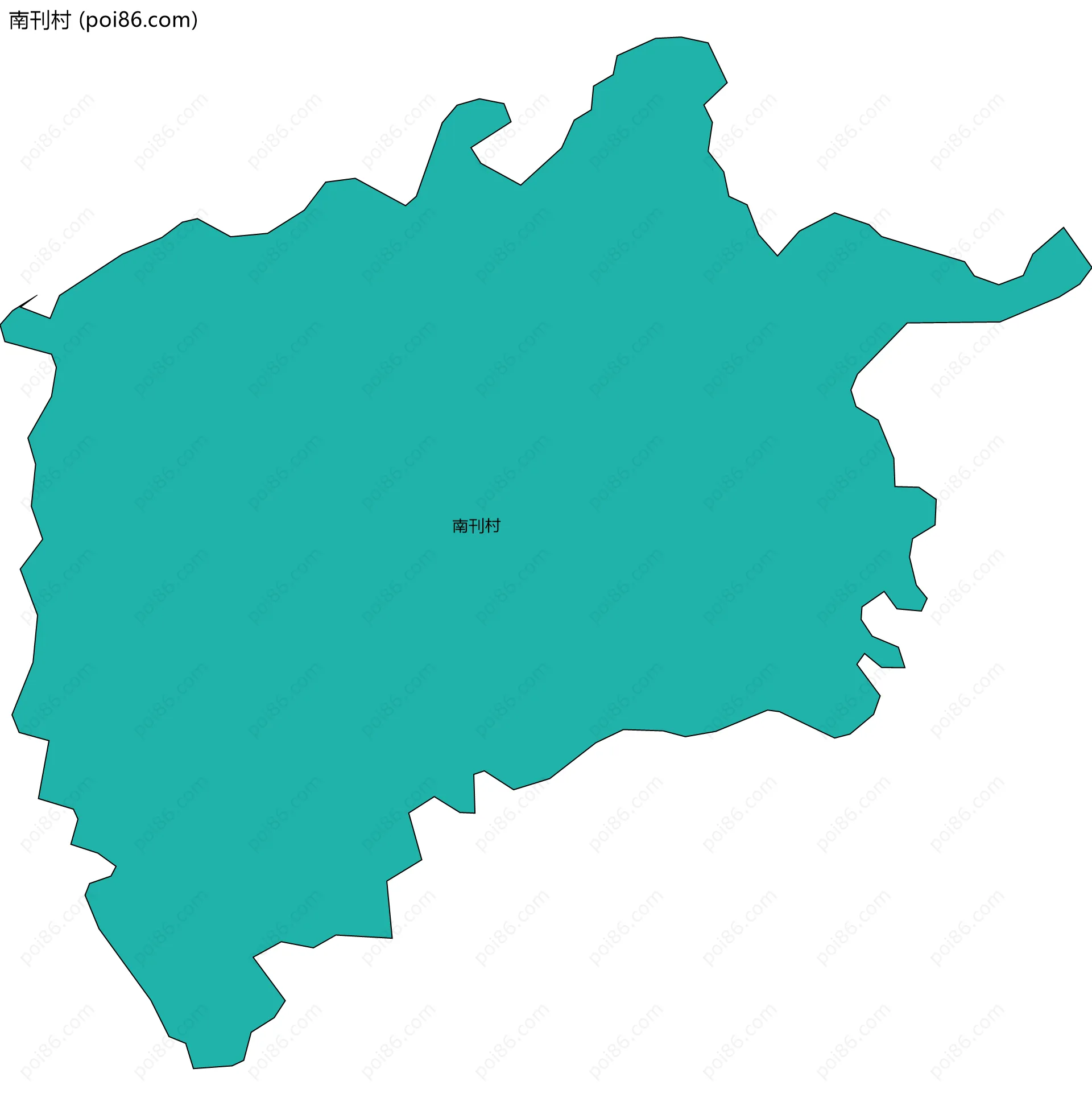 南刊村边界地图