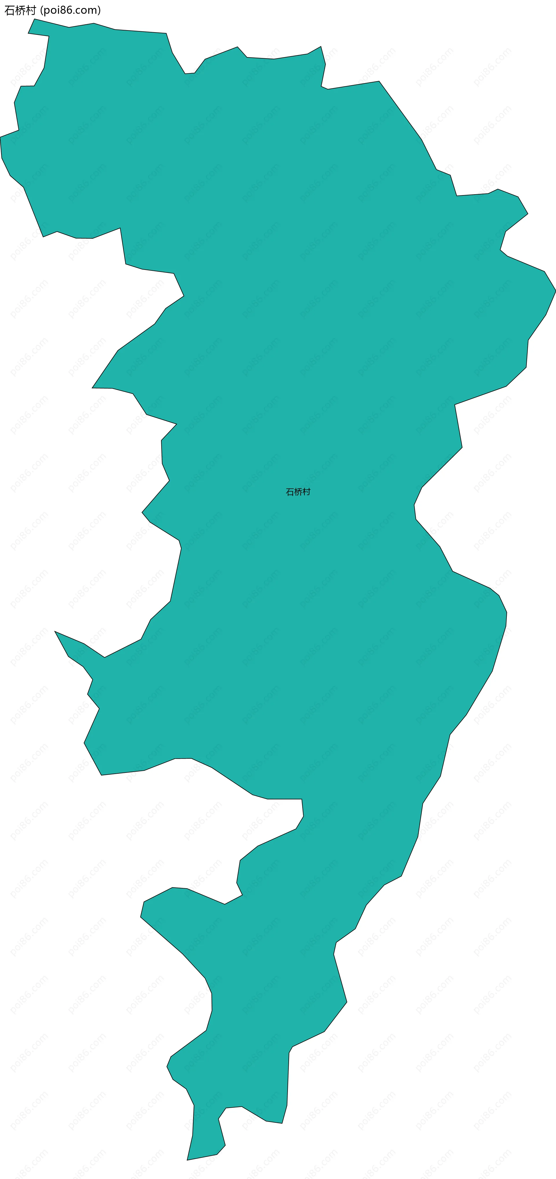 石桥村边界地图