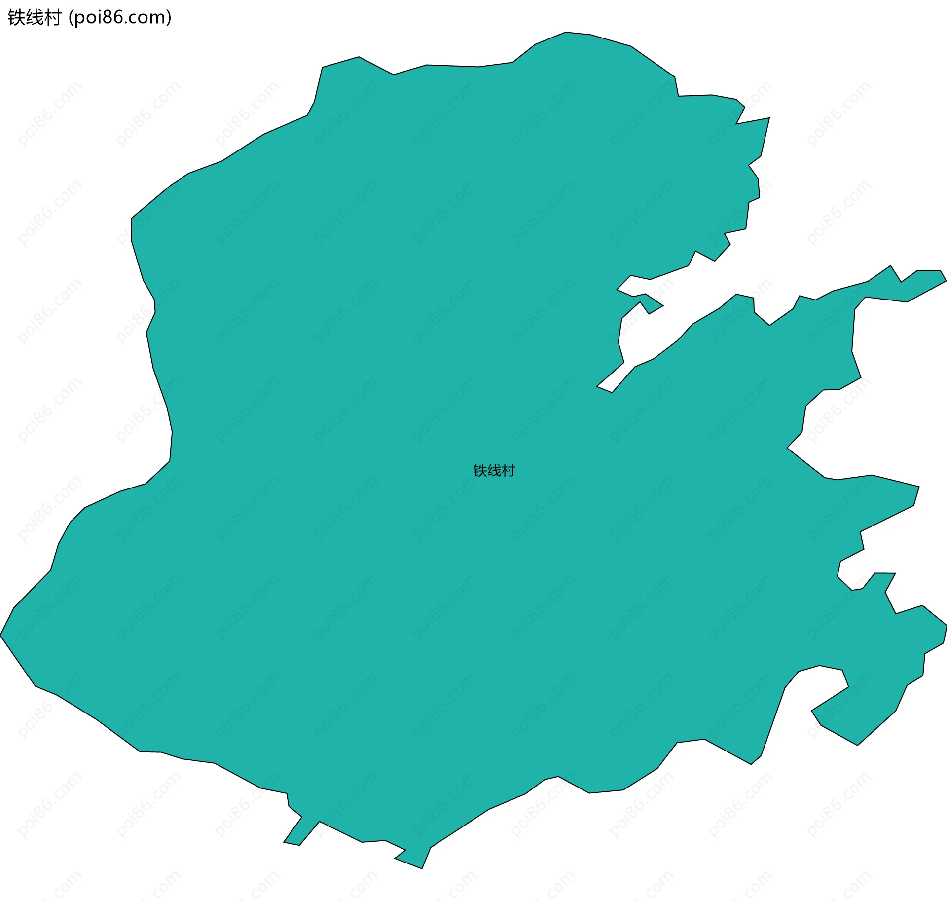 铁线村边界地图