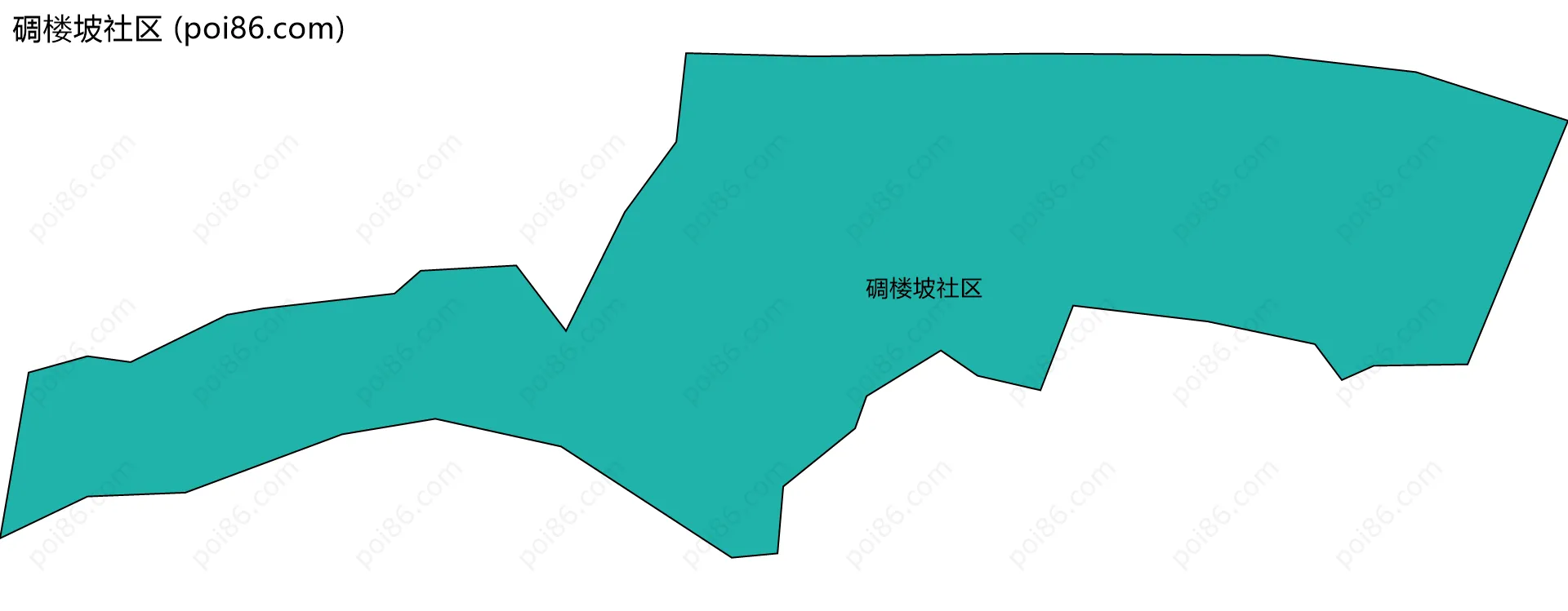 碉楼坡社区边界地图