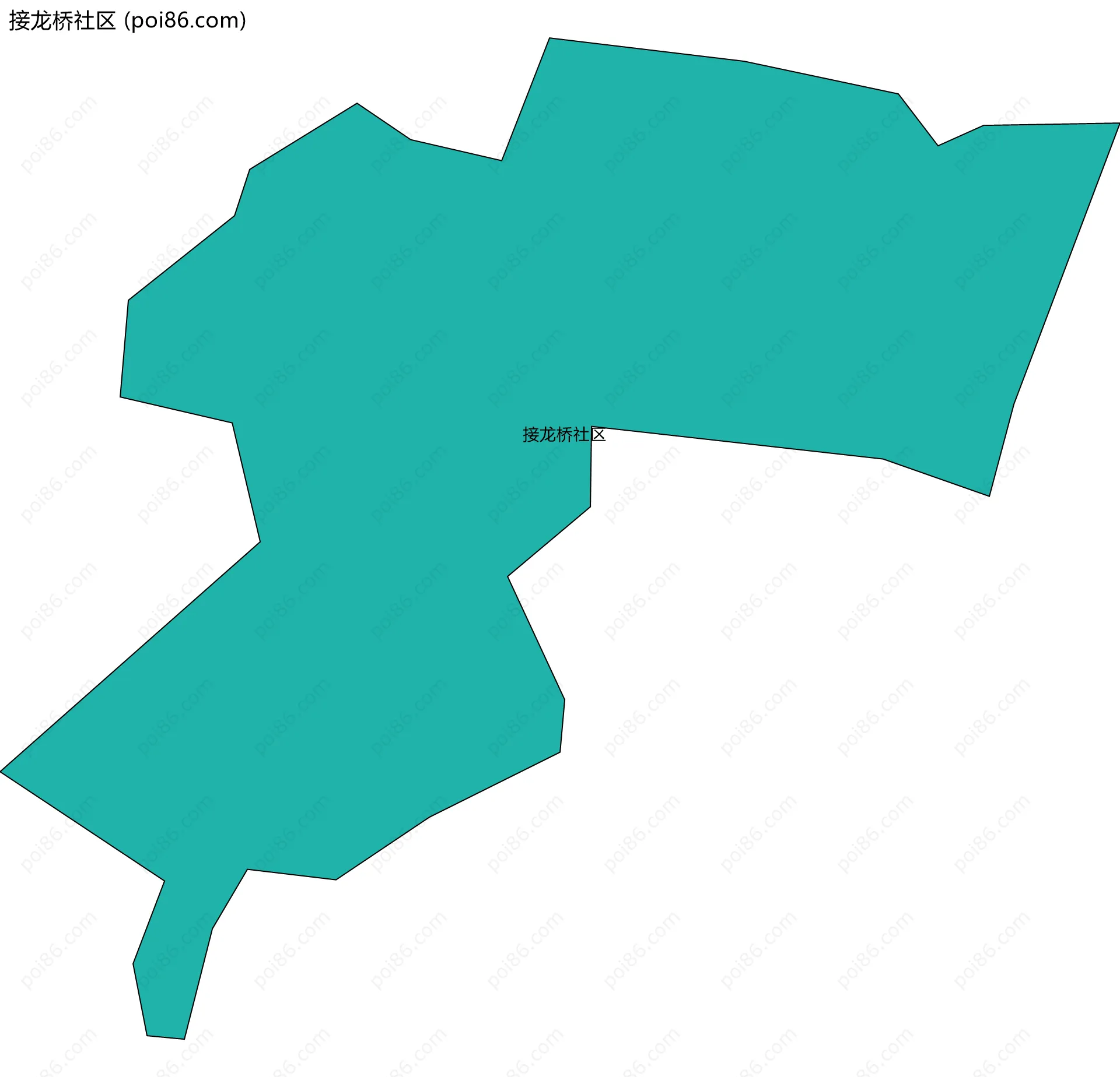 接龙桥社区边界地图