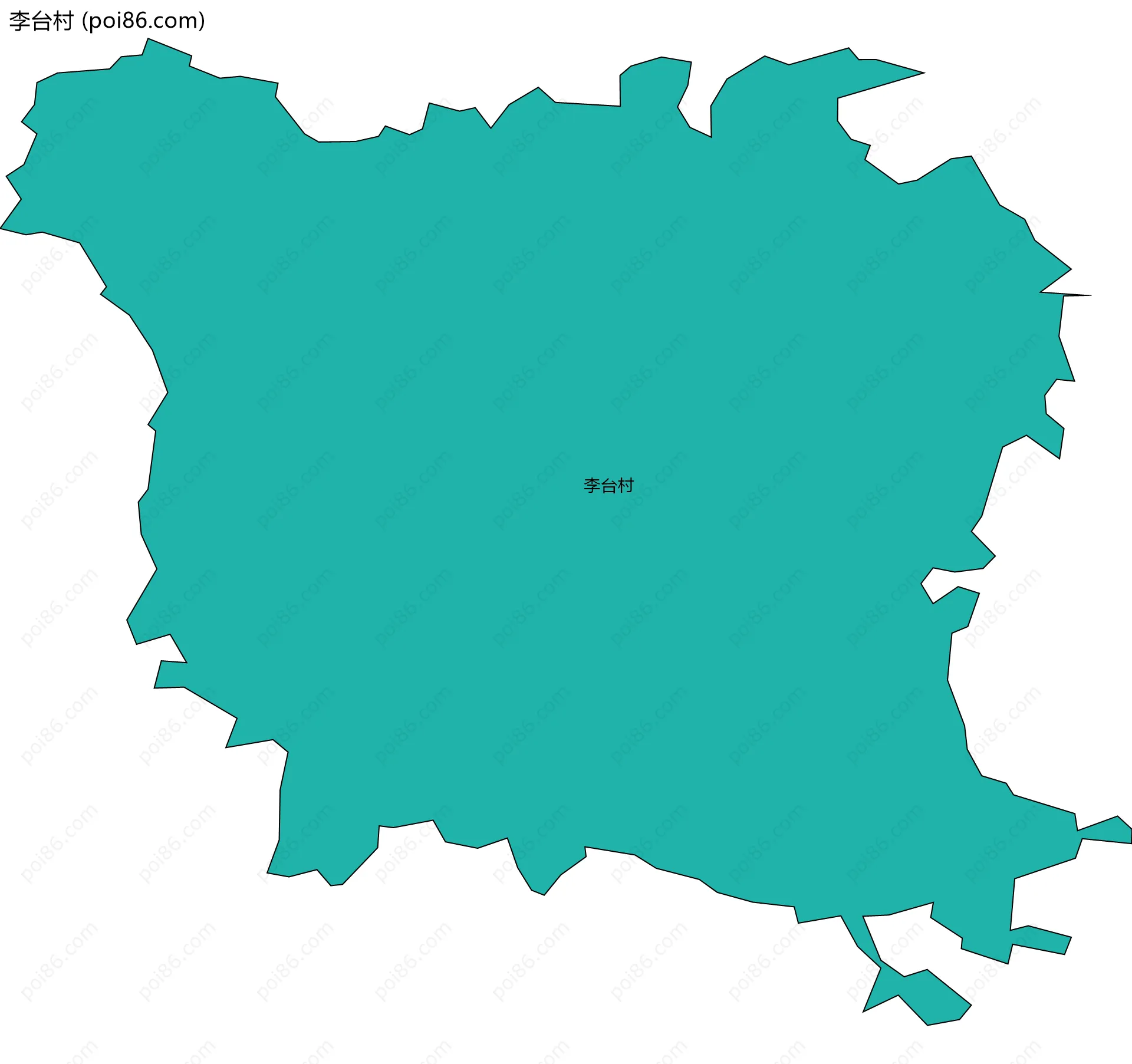 李台村边界地图