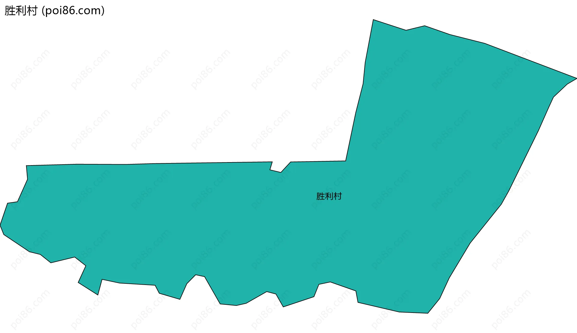 胜利村边界地图