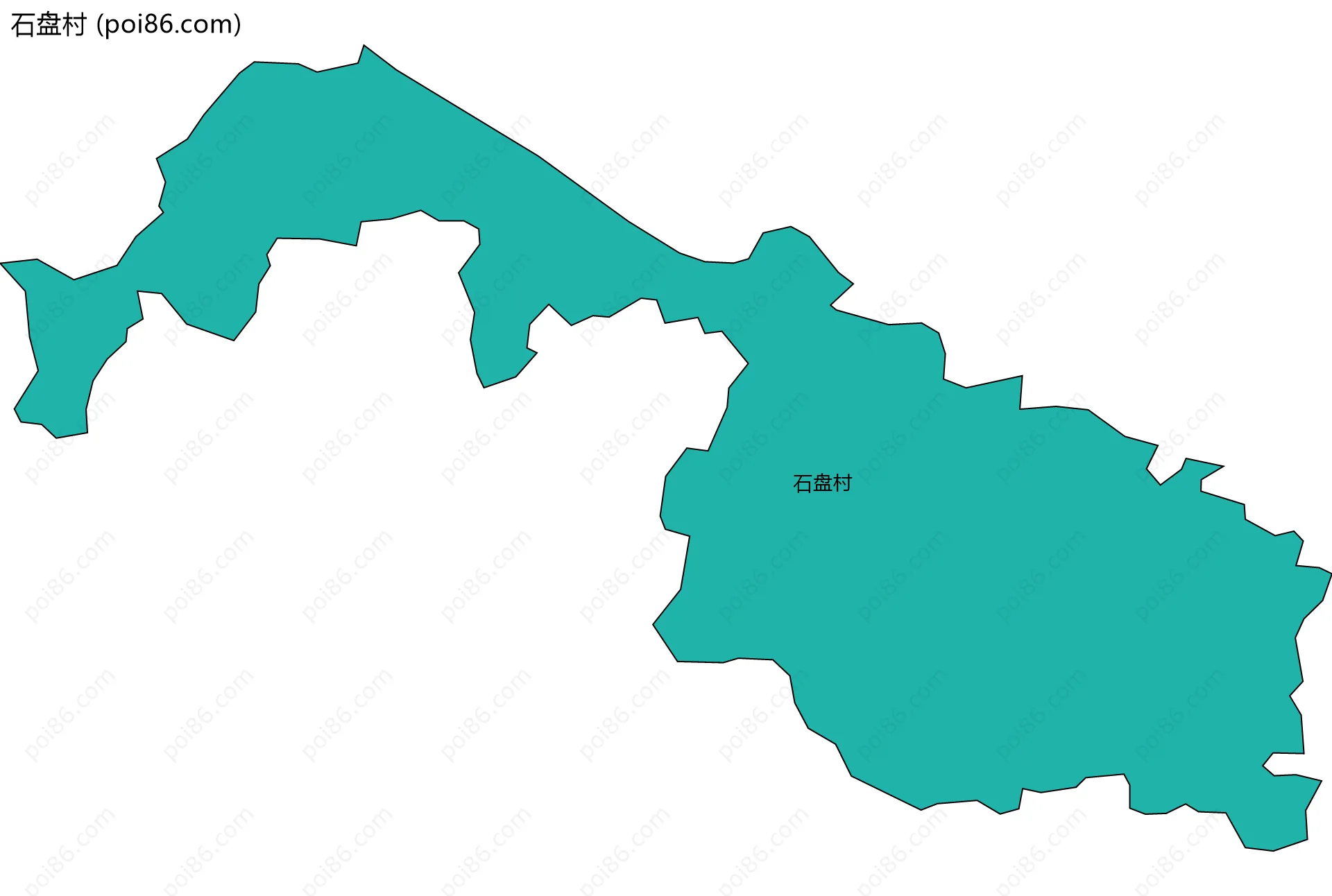 石盘村边界地图