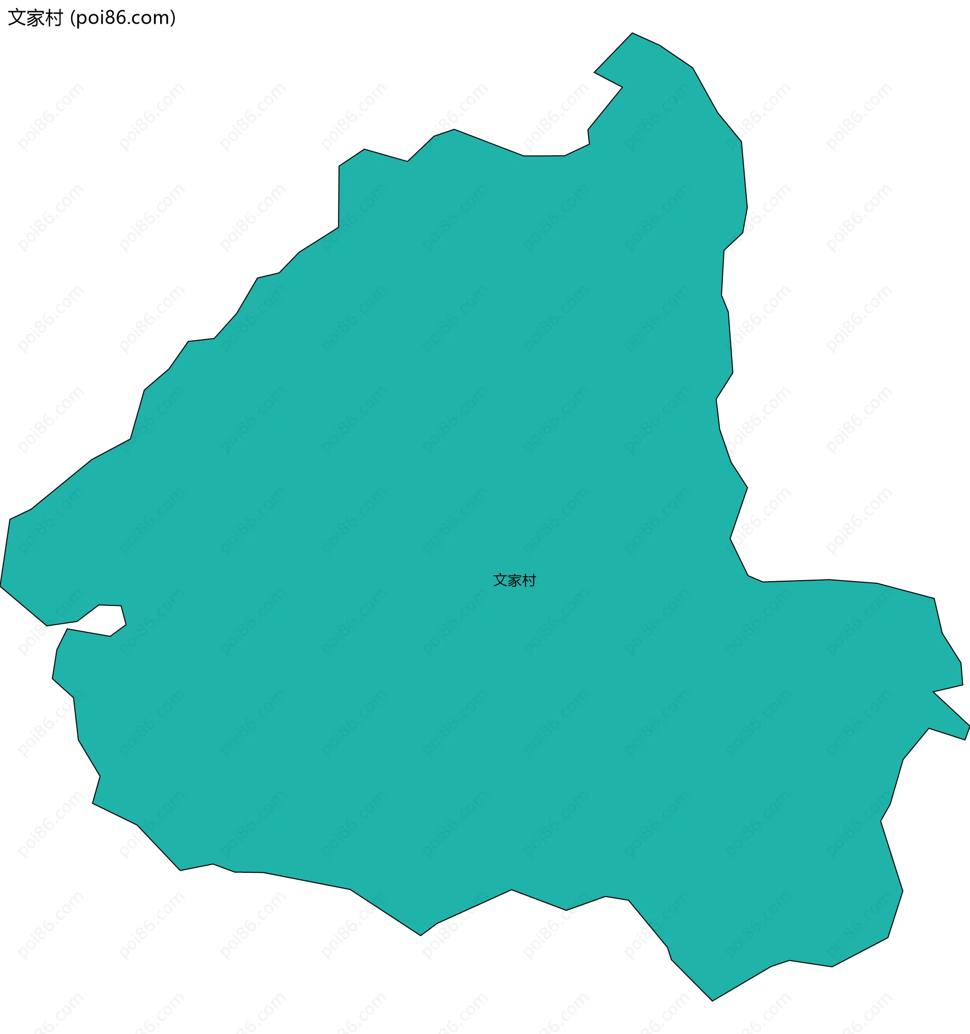 文家村边界地图
