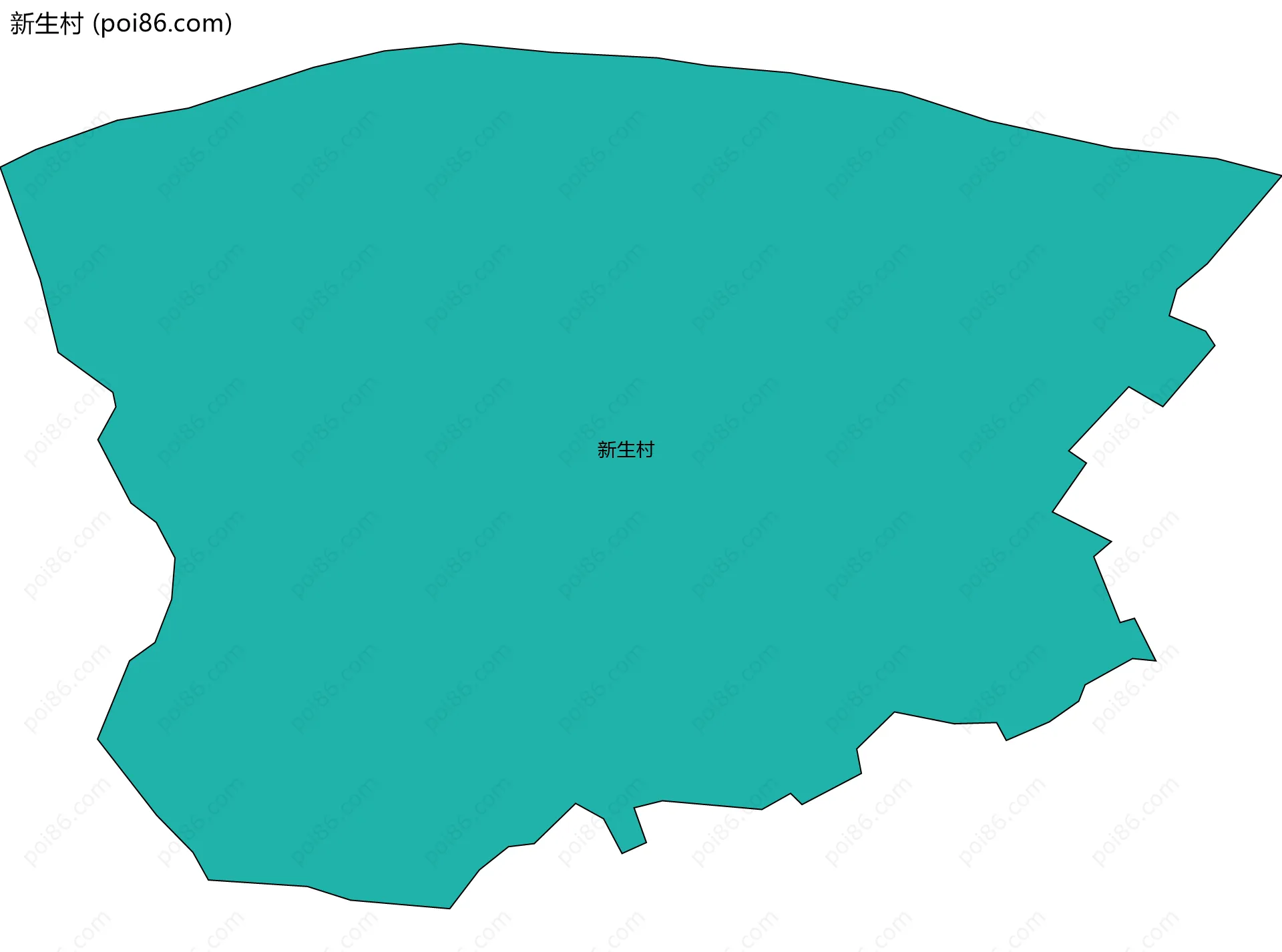 新生村边界地图