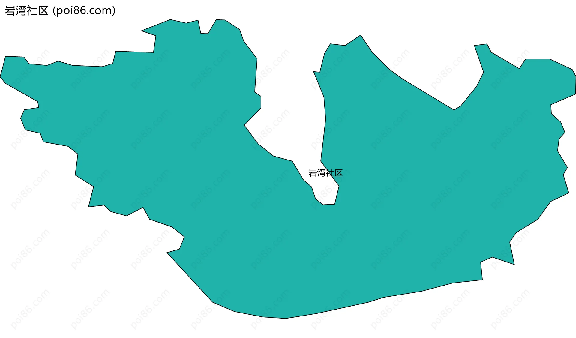 岩湾社区边界地图