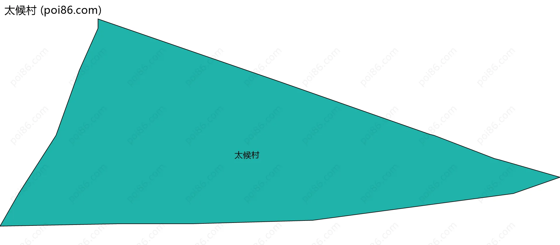 太候村边界地图