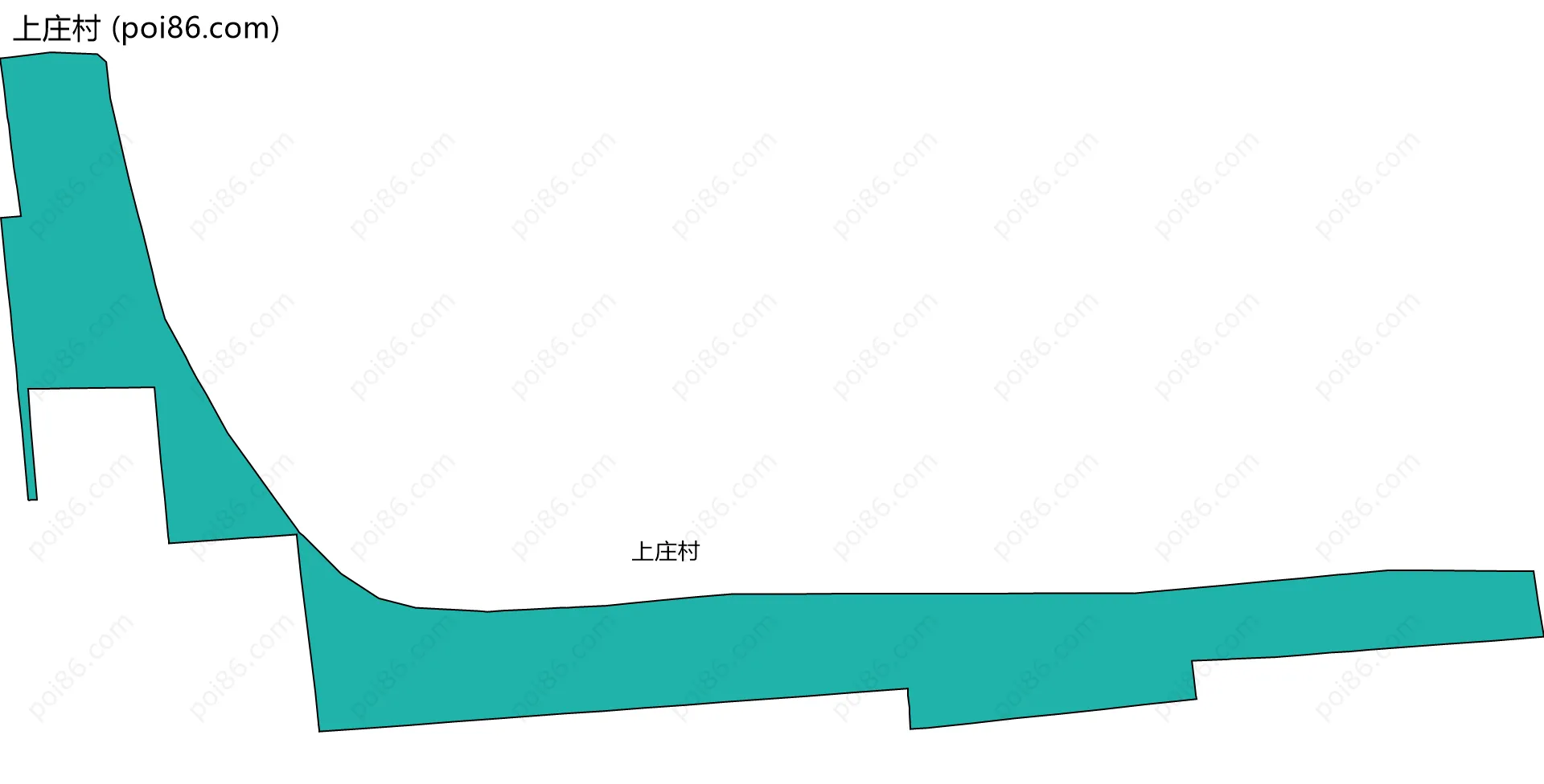 上庄村边界地图