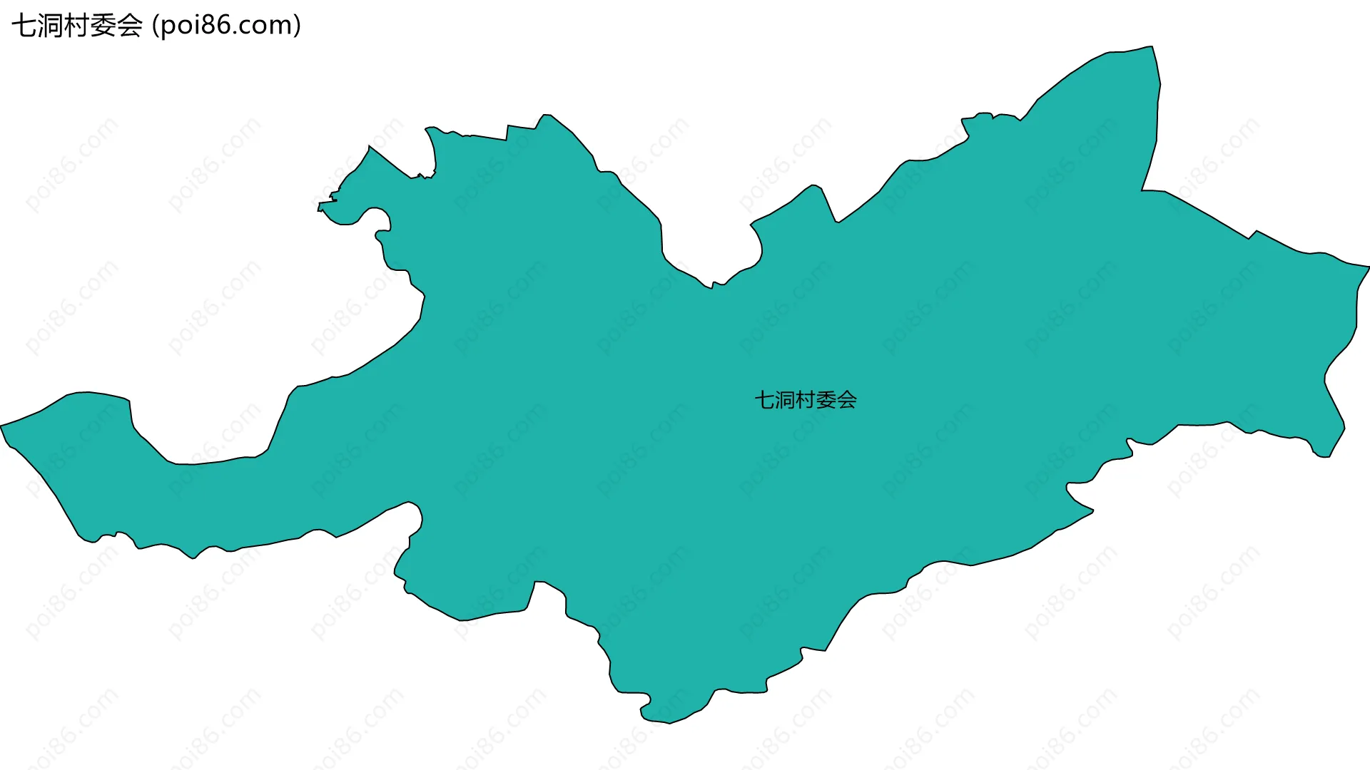 七洞村委会边界地图
