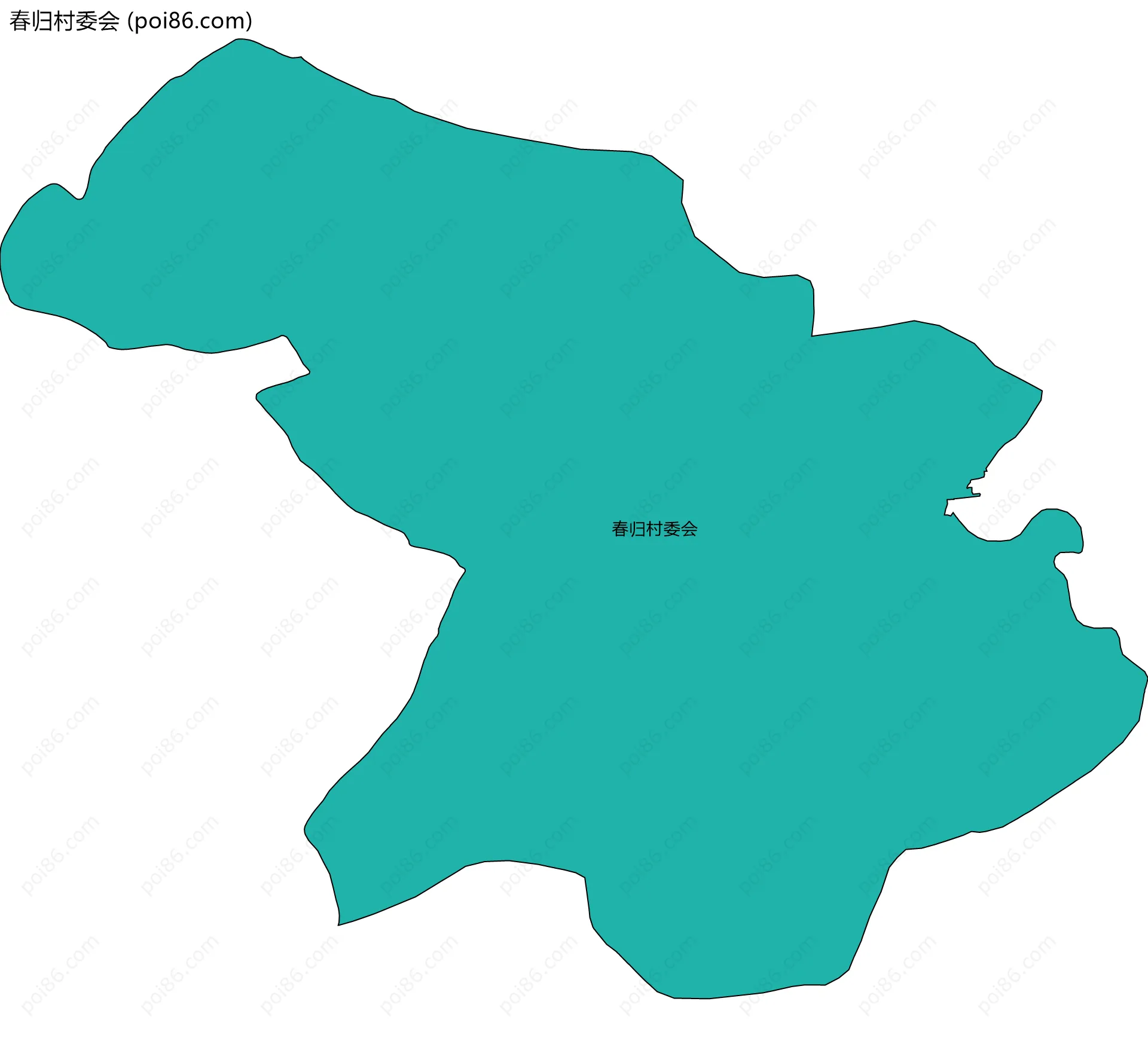 春归村委会边界地图