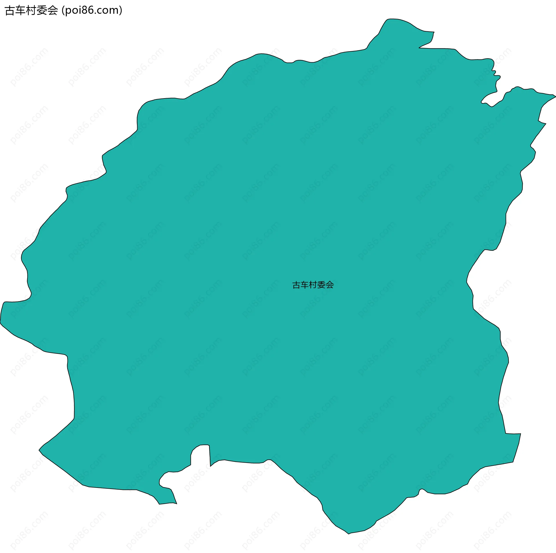 古车村委会边界地图