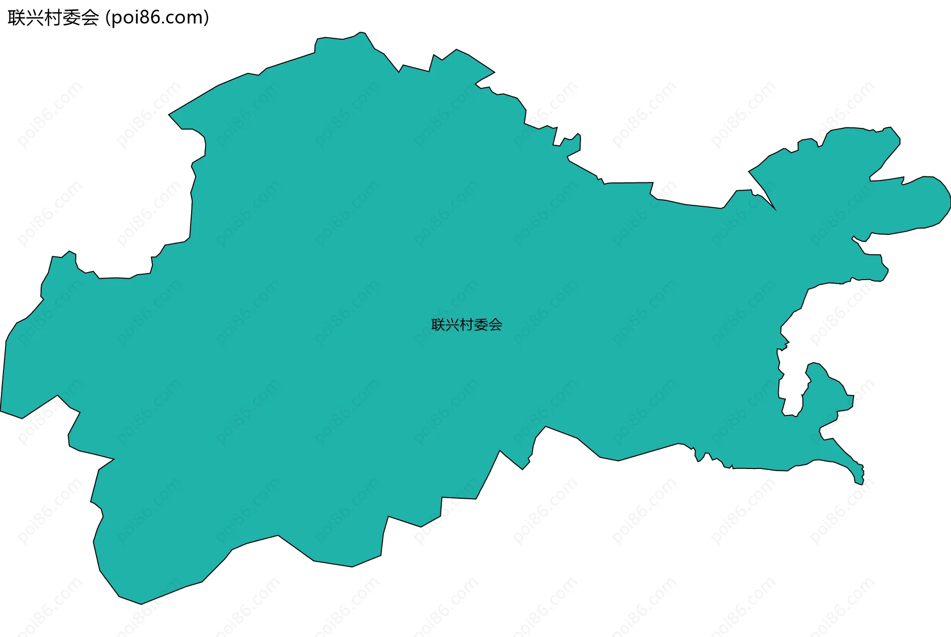联兴村委会边界地图