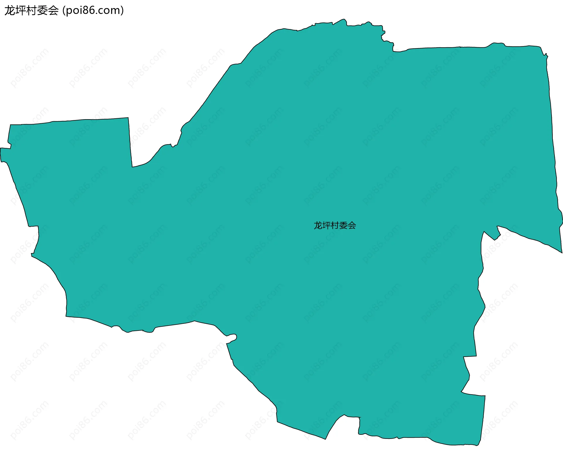 龙坪村委会边界地图