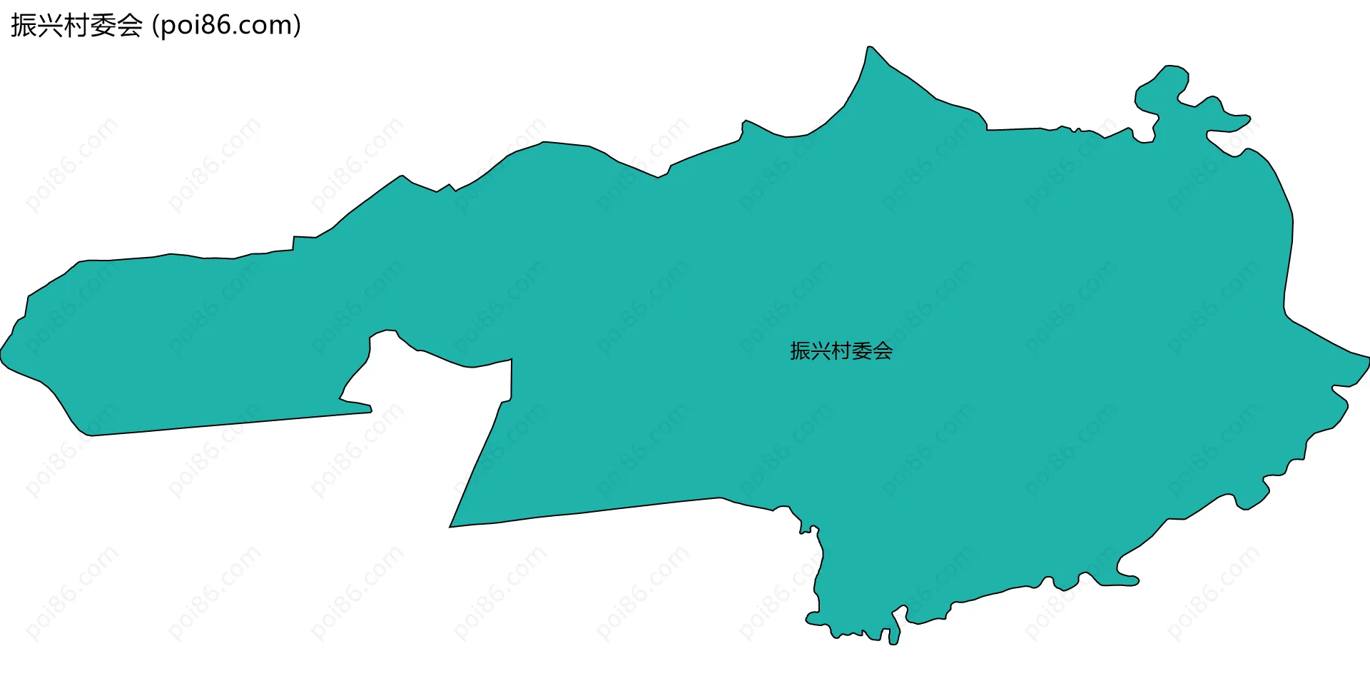 振兴村委会边界地图