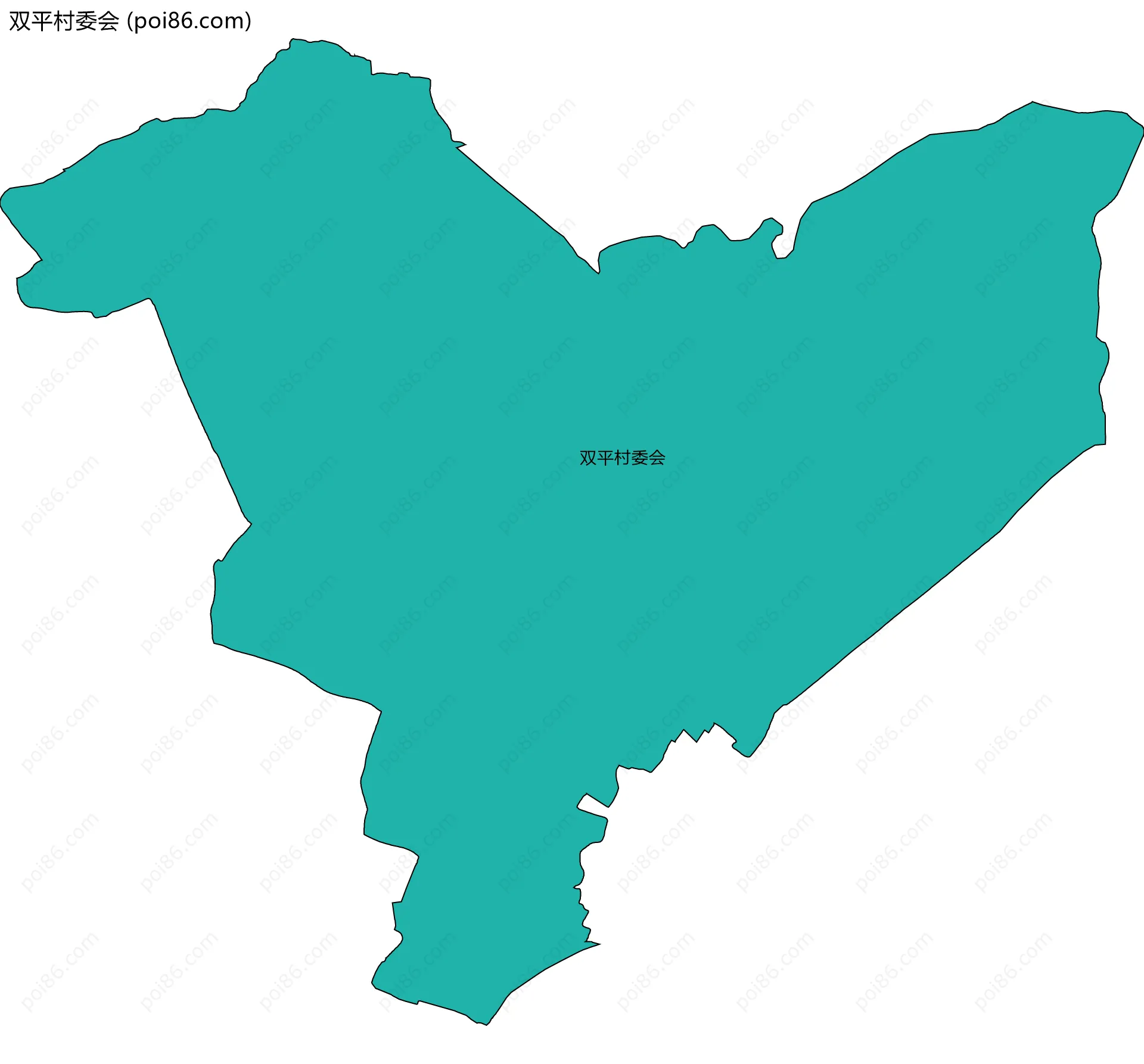双平村委会边界地图