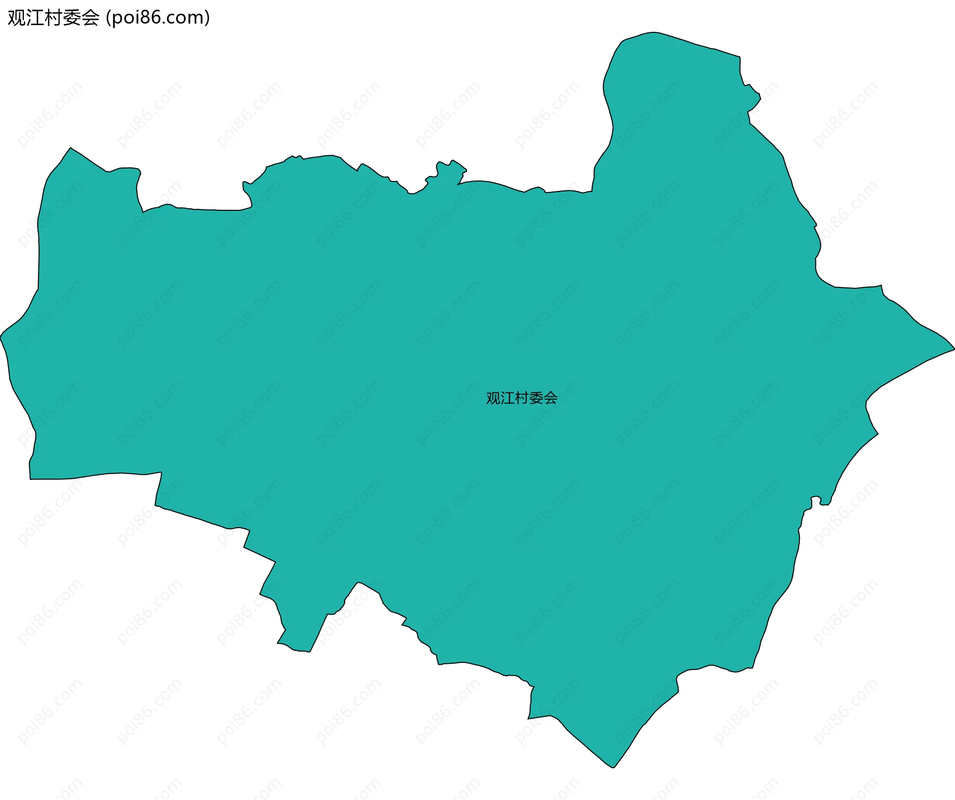 观江村委会边界地图