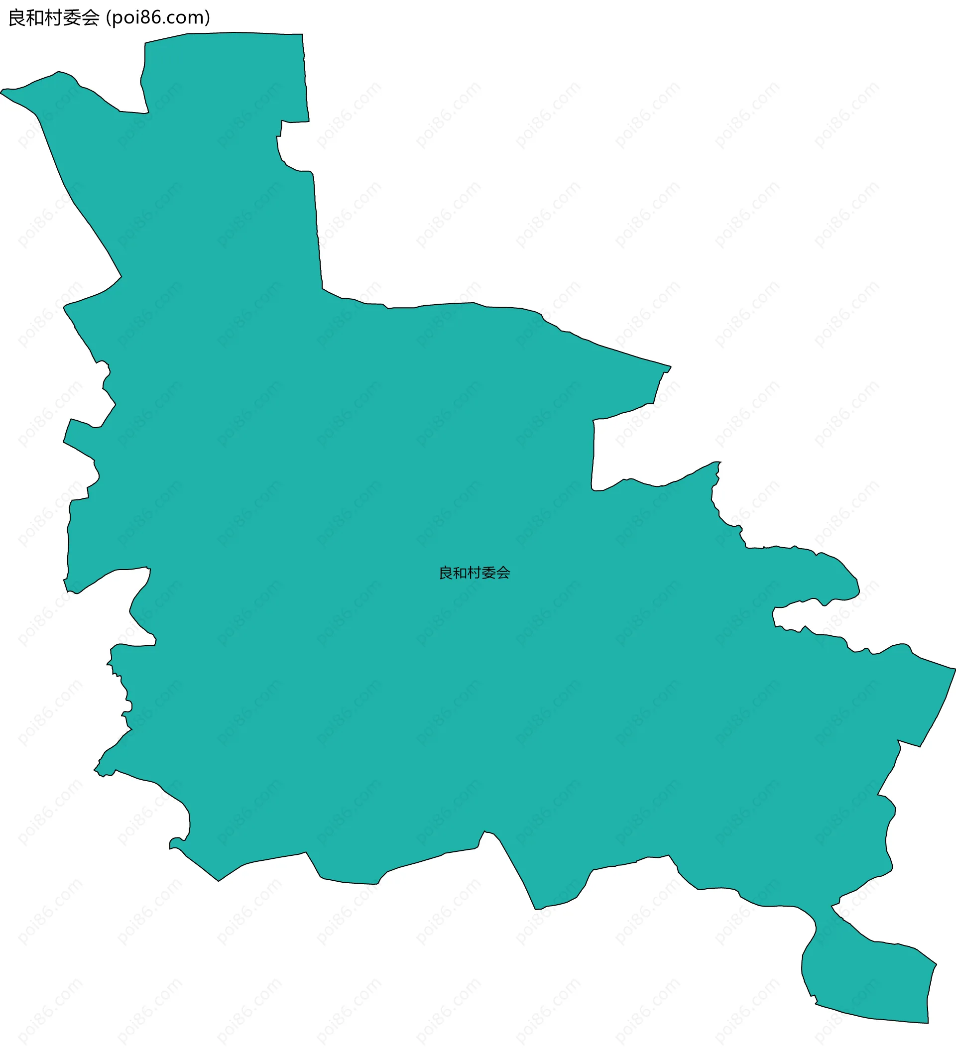 良和村委会边界地图