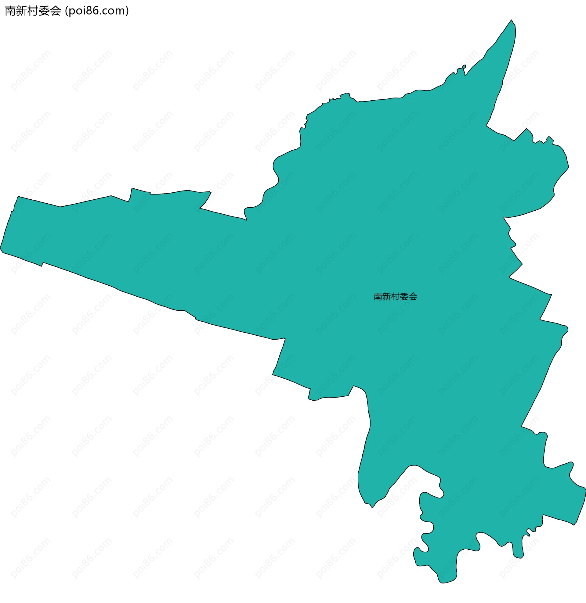 南新村委会边界地图