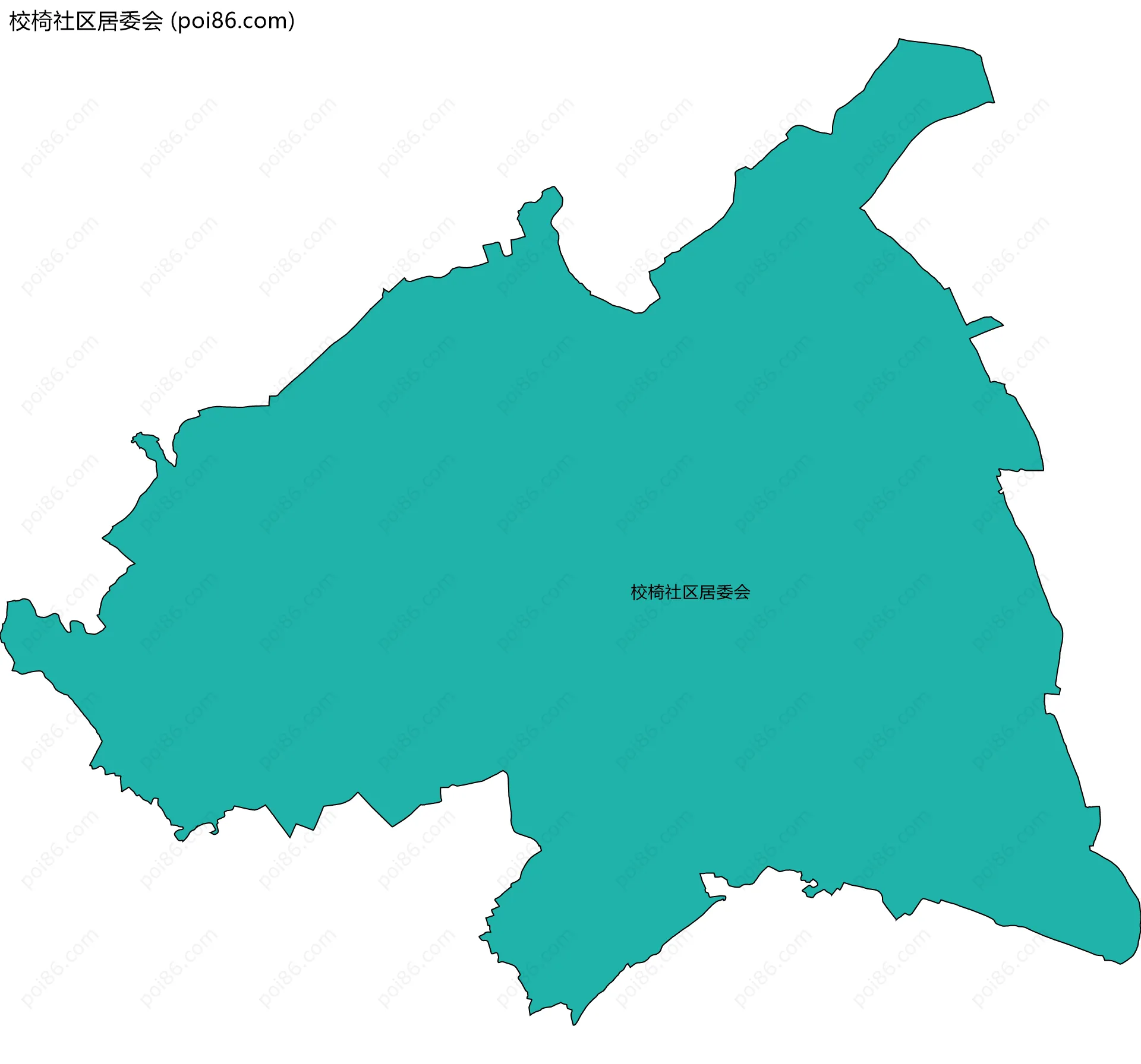 校椅社区居委会边界地图