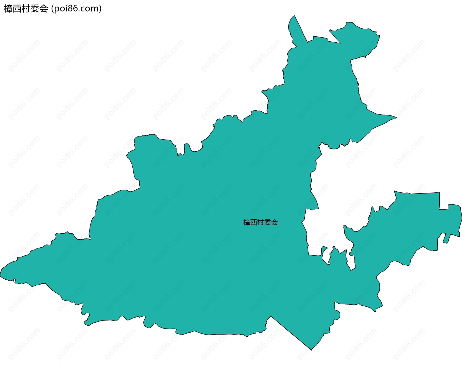 樟西村委会边界地图